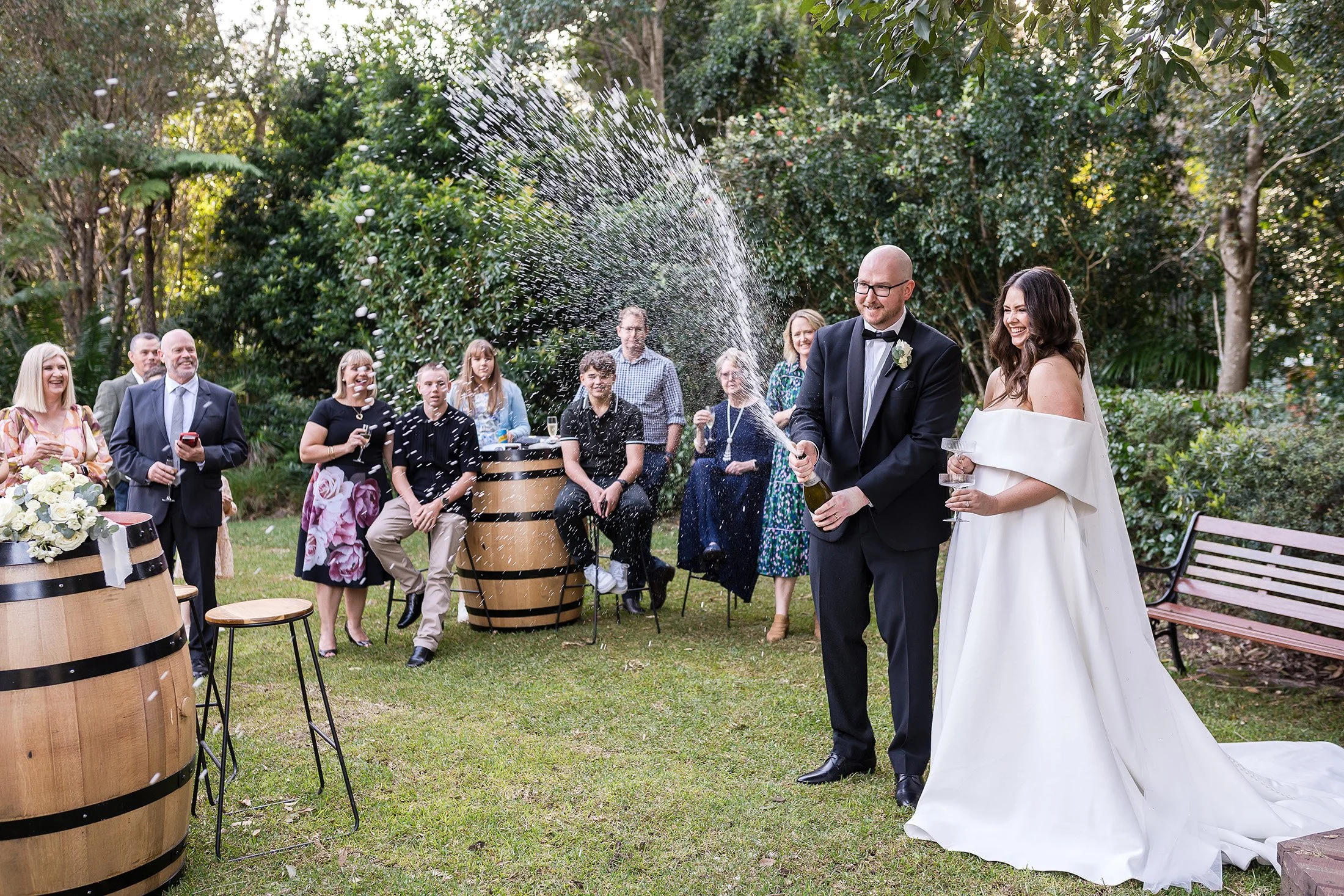 Fun wedding photos with Lou O'Brien