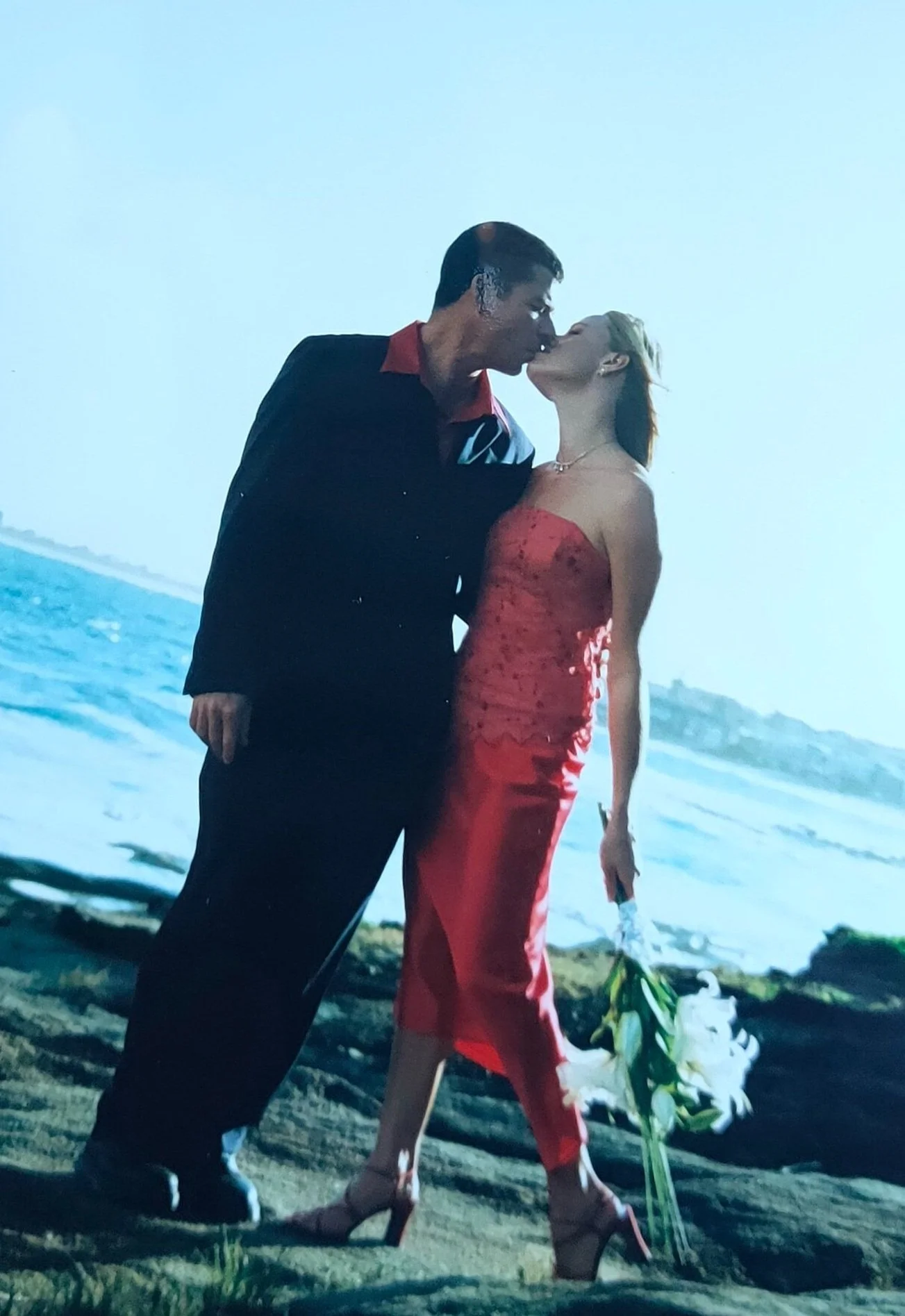 wedding red dress Caloundra
