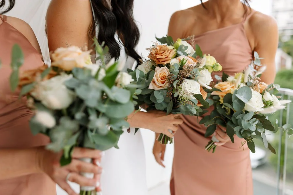 orange and white flowers