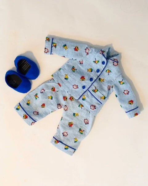 Pajamas and slippers