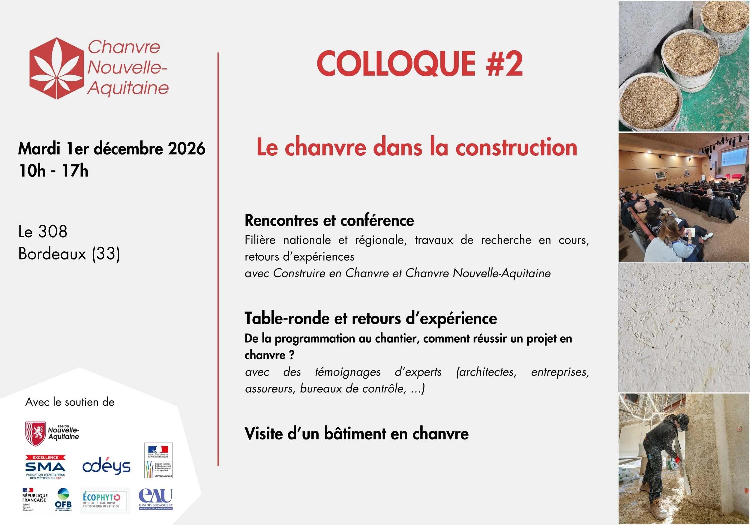 COLLOQUE | Le chanvre dans la construction