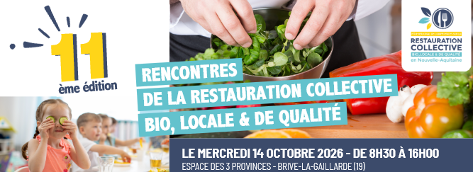 11èmes Rencontres professionnelles de la restauration collective bio, locale et de qualité 2026