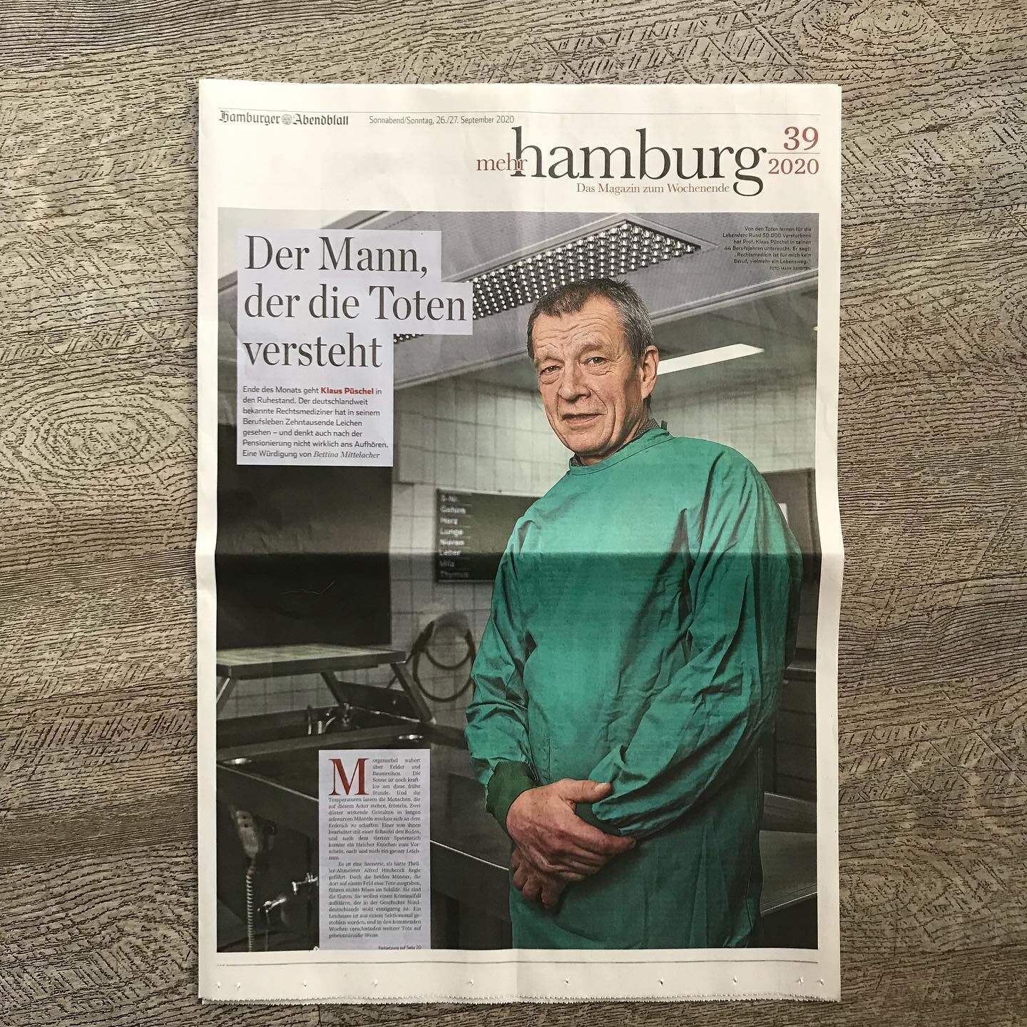 Ticket zu gewinnen:

Am Wochenende gab es im @abendblatt einen spannenden und ausf&uuml;hrlichen Bericht &uuml;ber den leidenschaftlichen Rechtsmediziner Klaus P&uuml;schel. 

Auch beim Krimifestival wird er dieses Jahr nat&uuml;rlich wieder dabei se