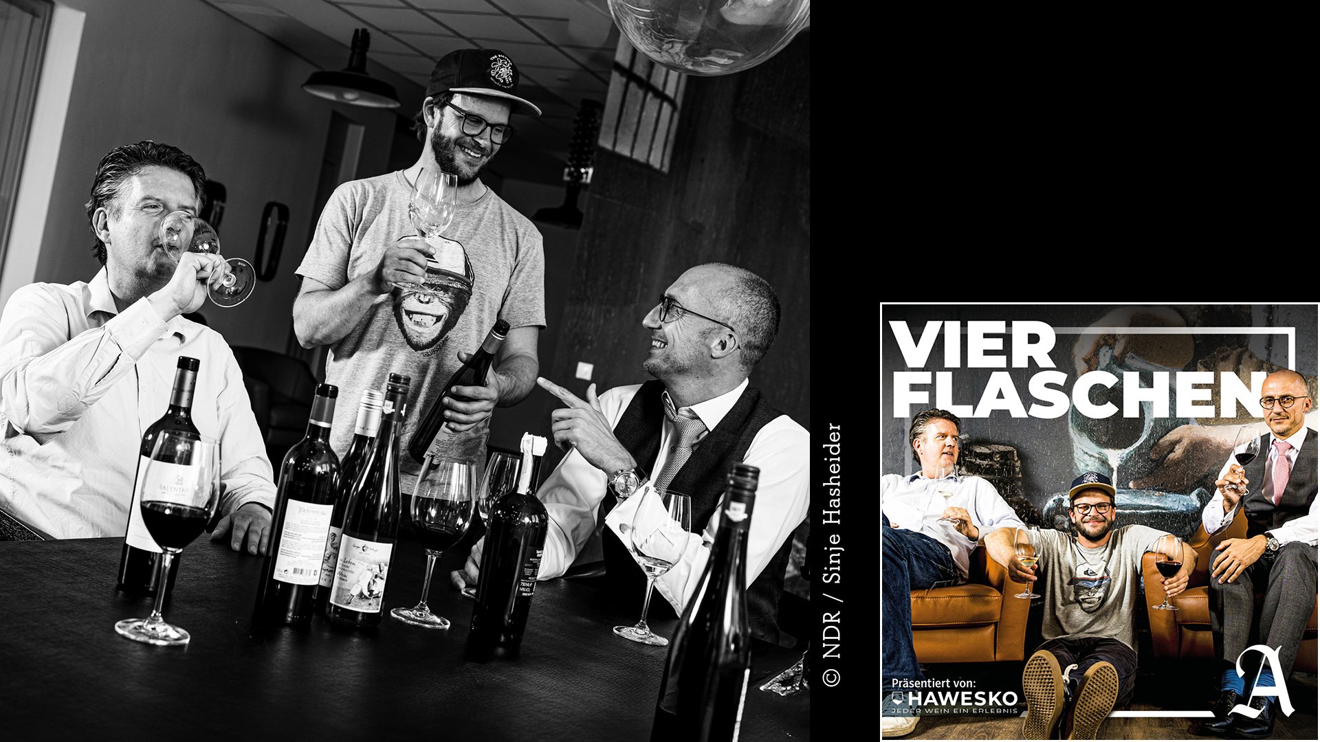 Schwere Rotweine und dunkle Abgründe - Hamburger Abendblatt-Podcast live: „Vier Flaschen“