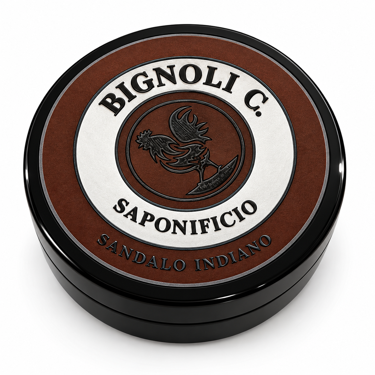 SAPONE DA BARBA ARTIGIANALE TRAVEL 50g SANDALO INDIANO