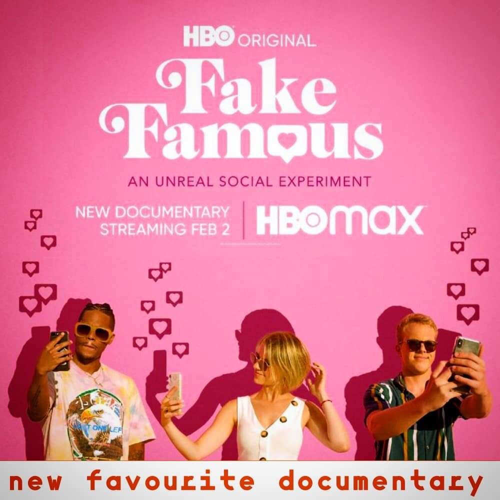 Famous? Fake Famous? 
Very interesting new Documentary! #hbomax 
An innovative social Experiment that explores the meaning of fame and influence in the digital age.

#wwwir #wiewirlebenwollen #futureclassroom #futureclassroomonstage #future #fake #fa