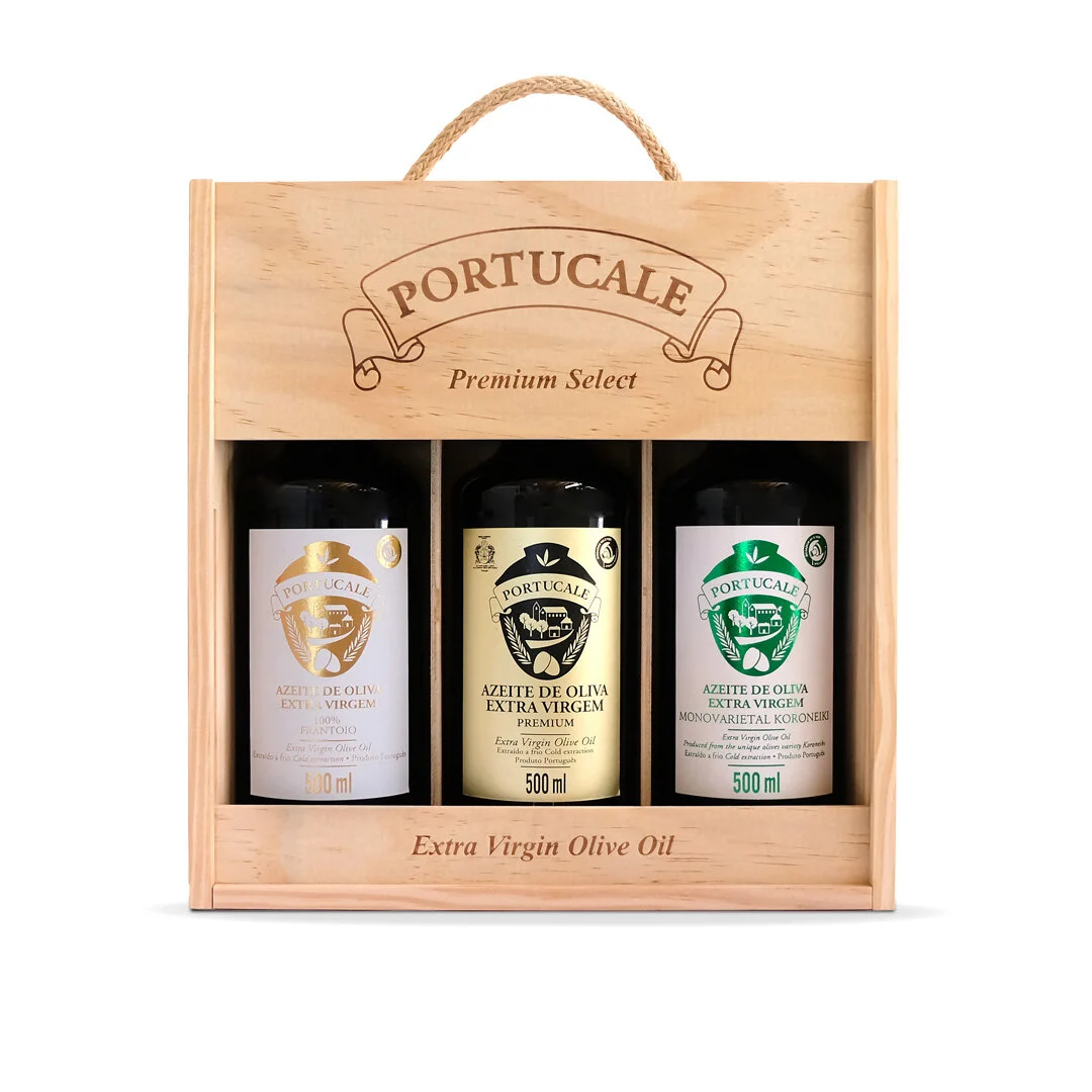 Pack com Azeite E. V. Premium, Frantoio e Koroneiki