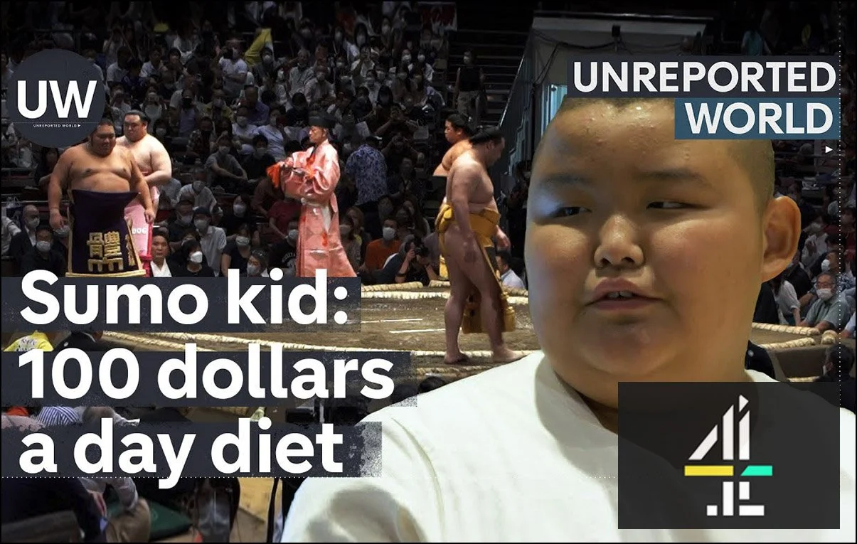 Sahar Zand Japan Sumo Wrestling documentary Channel 4 C4 Unreported World correspondent TV presenter investigation Sports journalism.jpg