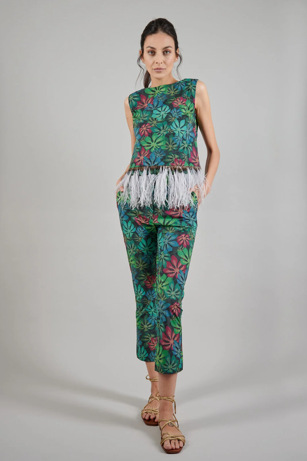Demi boot floral pants