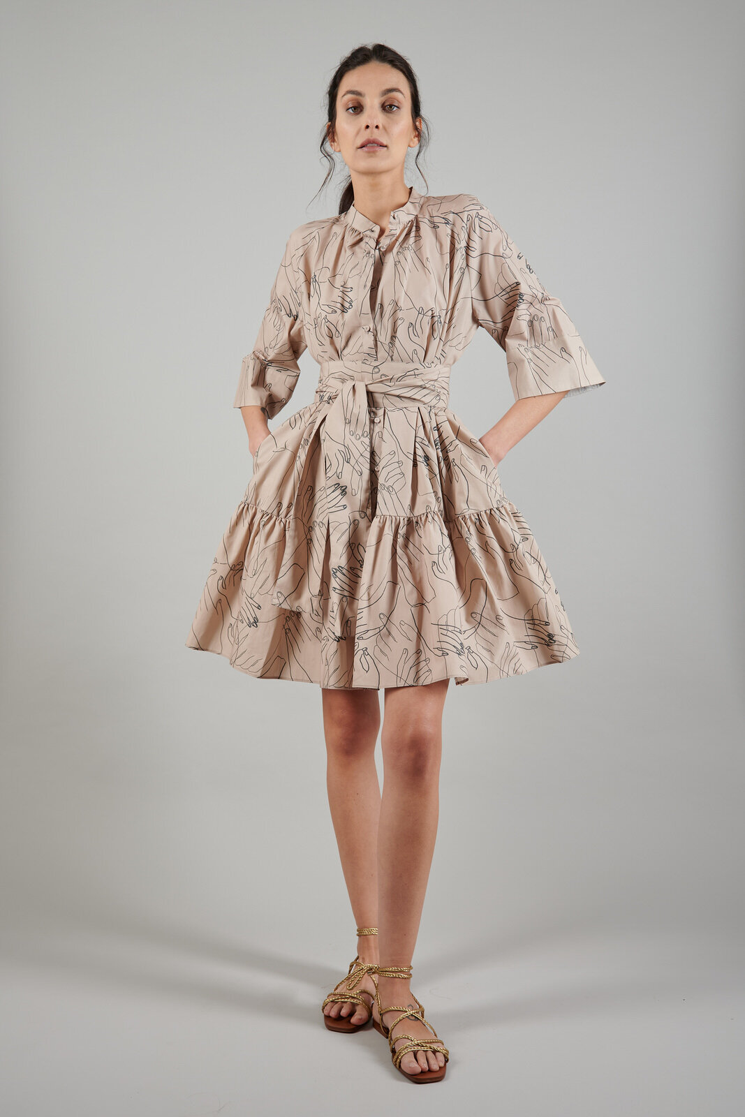 "Hands" short dress