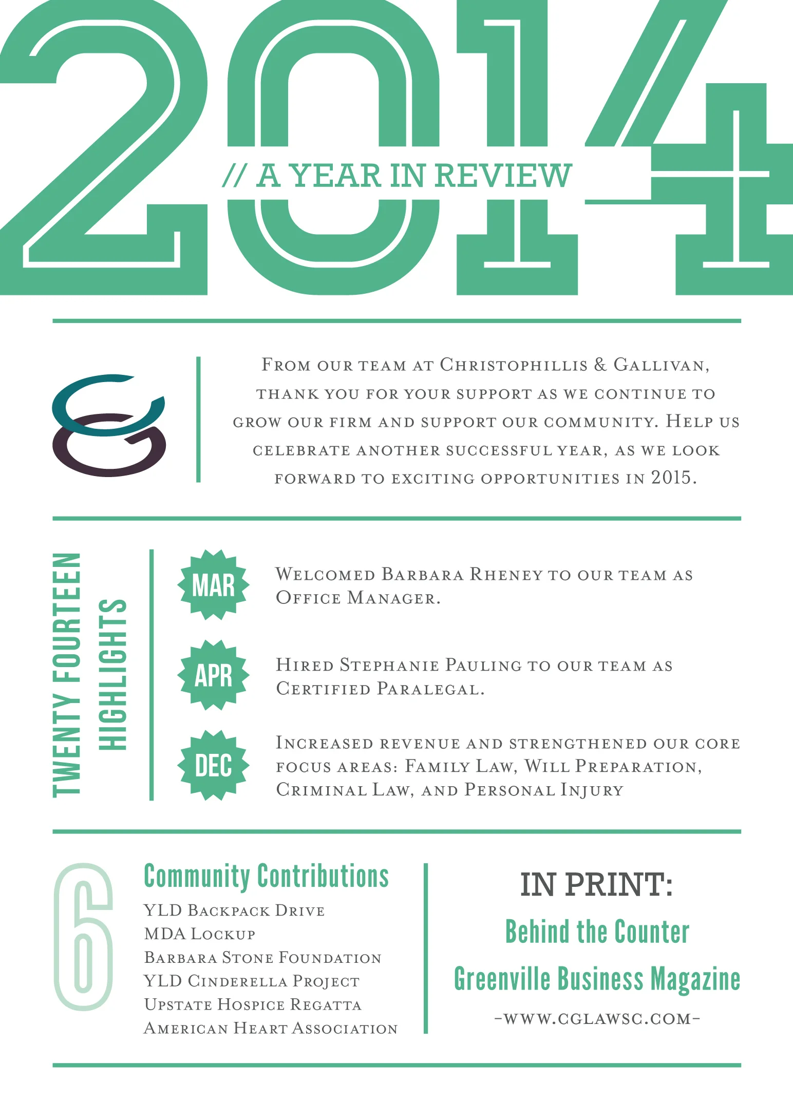 2014: A Year in Review