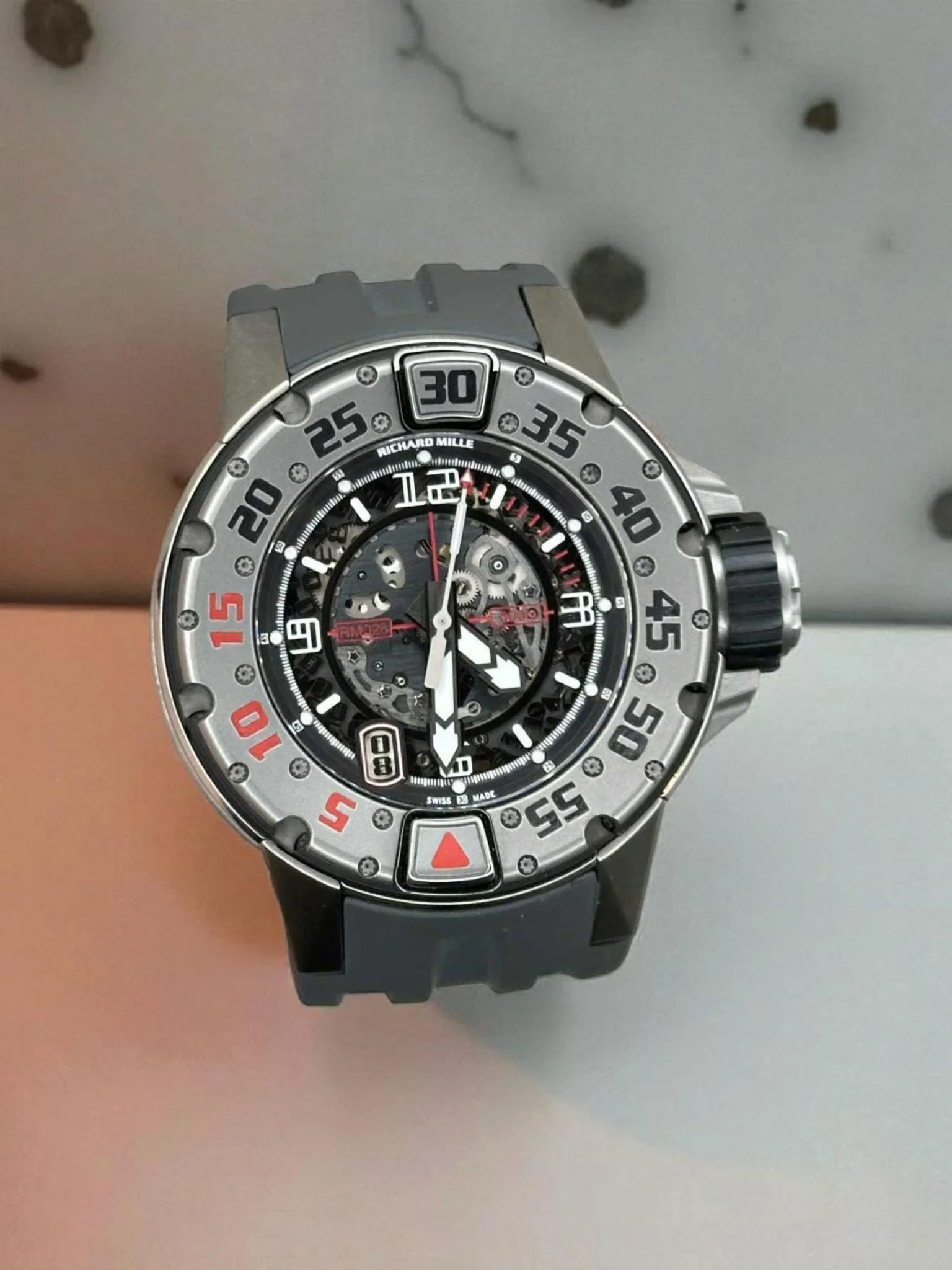 🔥 HEAVY HITTERS &mdash; RANKED &amp; READY 🔥

Titanium, white gold, carbon fiber, stainless steel, and rose gold. These aren't just watches&mdash;they're statements. 

💎 Richard Mille RM 028 Diver 
Titanium case, skeleton dial, and unmatched engin