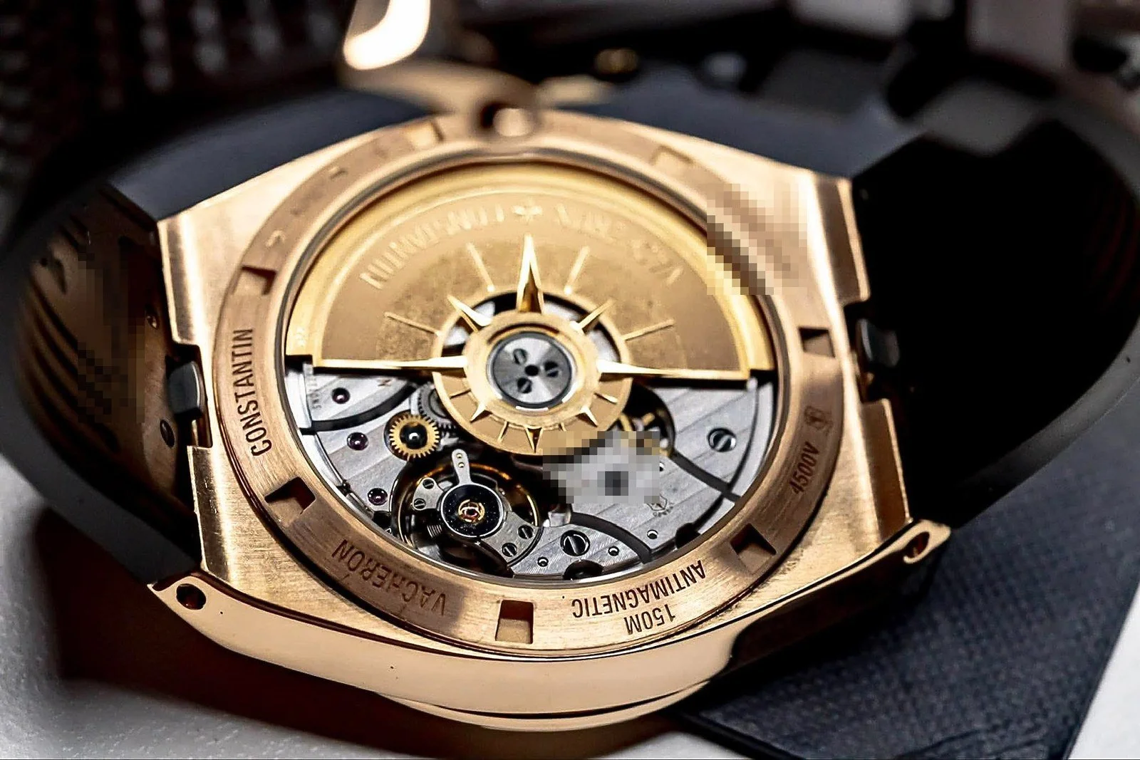 Vacheron Constantin Overseas 4500V rose gold silver dial, display caseback