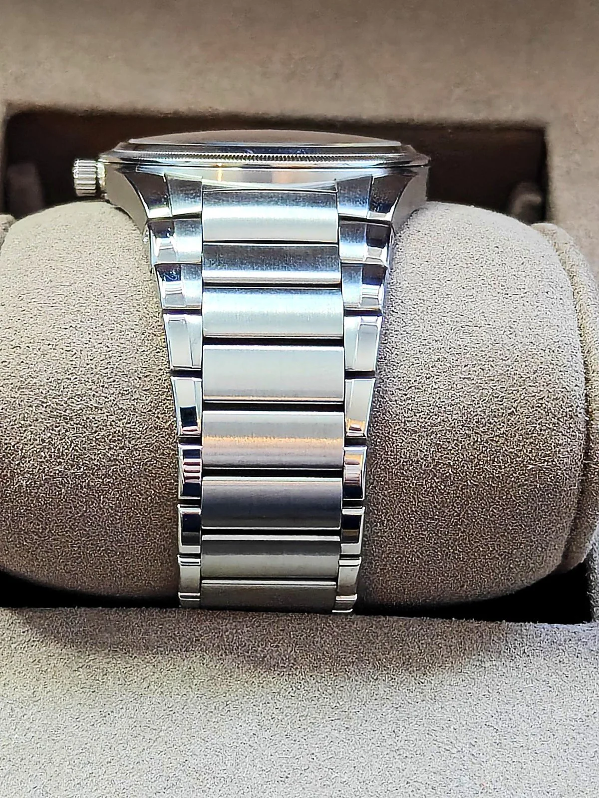 Tonda PF Micro-Rotor integrated steel bracelet, top view