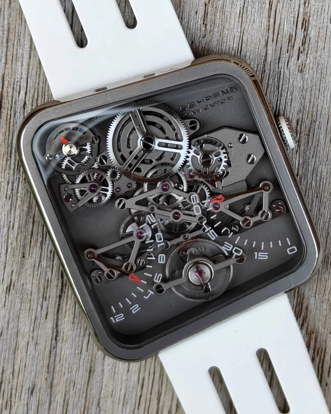 Behrens Ultralight 20G BHR030 skeleton dial with bi-retrograde display