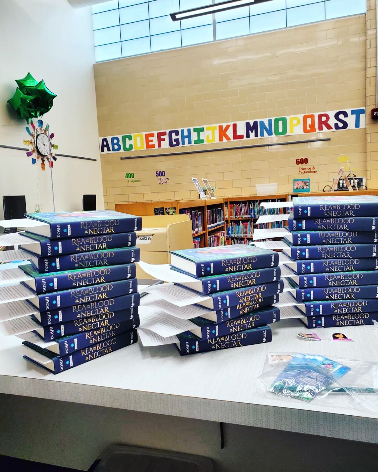 For every school visit I've done so far, I've had to go back to sign so many more books than I did on the day of the presentation! 

Of course it's absolutely amazing seeing that more books were ordered but the really cool part is when I'm signing an