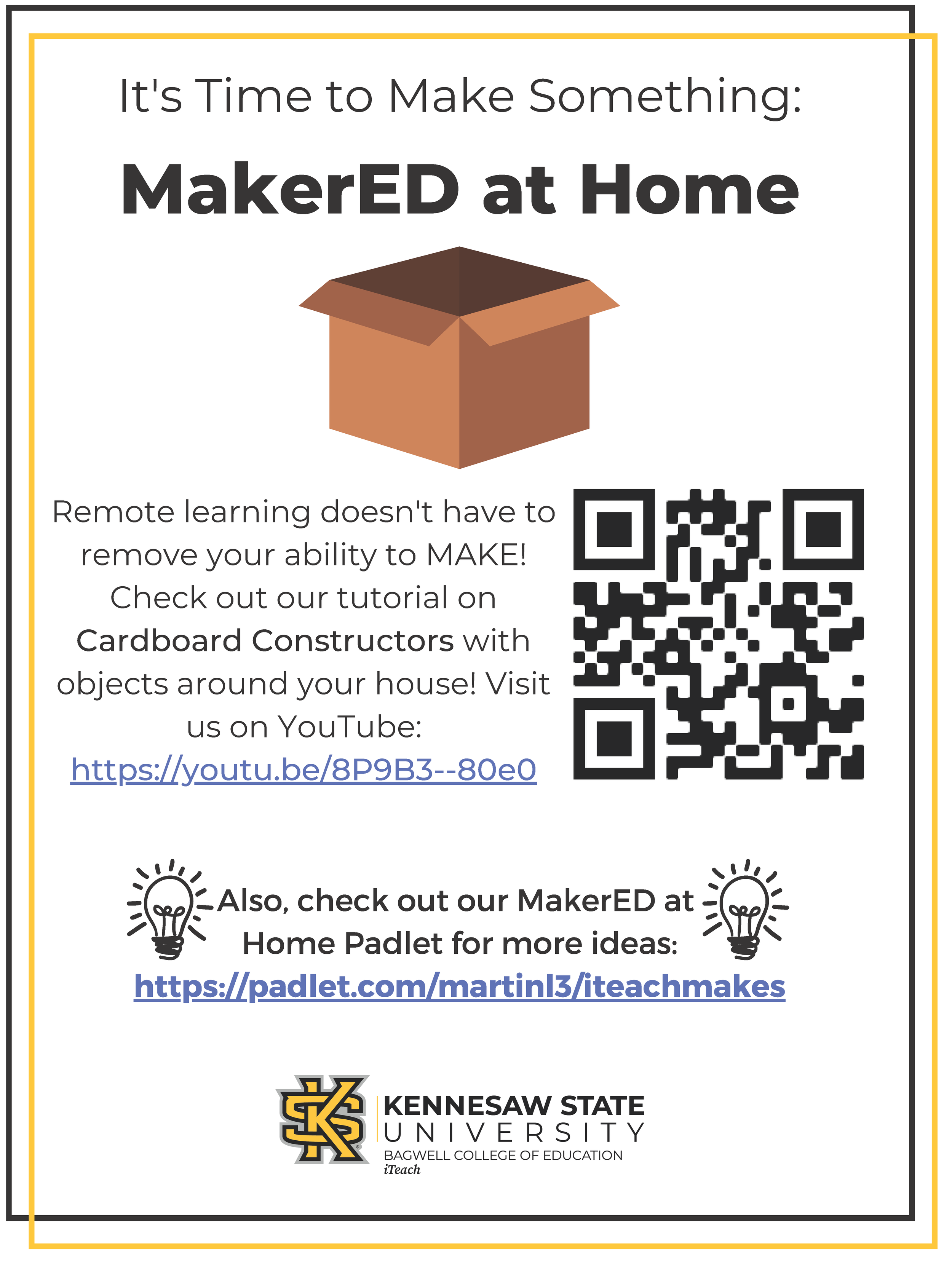 MakerEd at Home-Cardboard Constructors