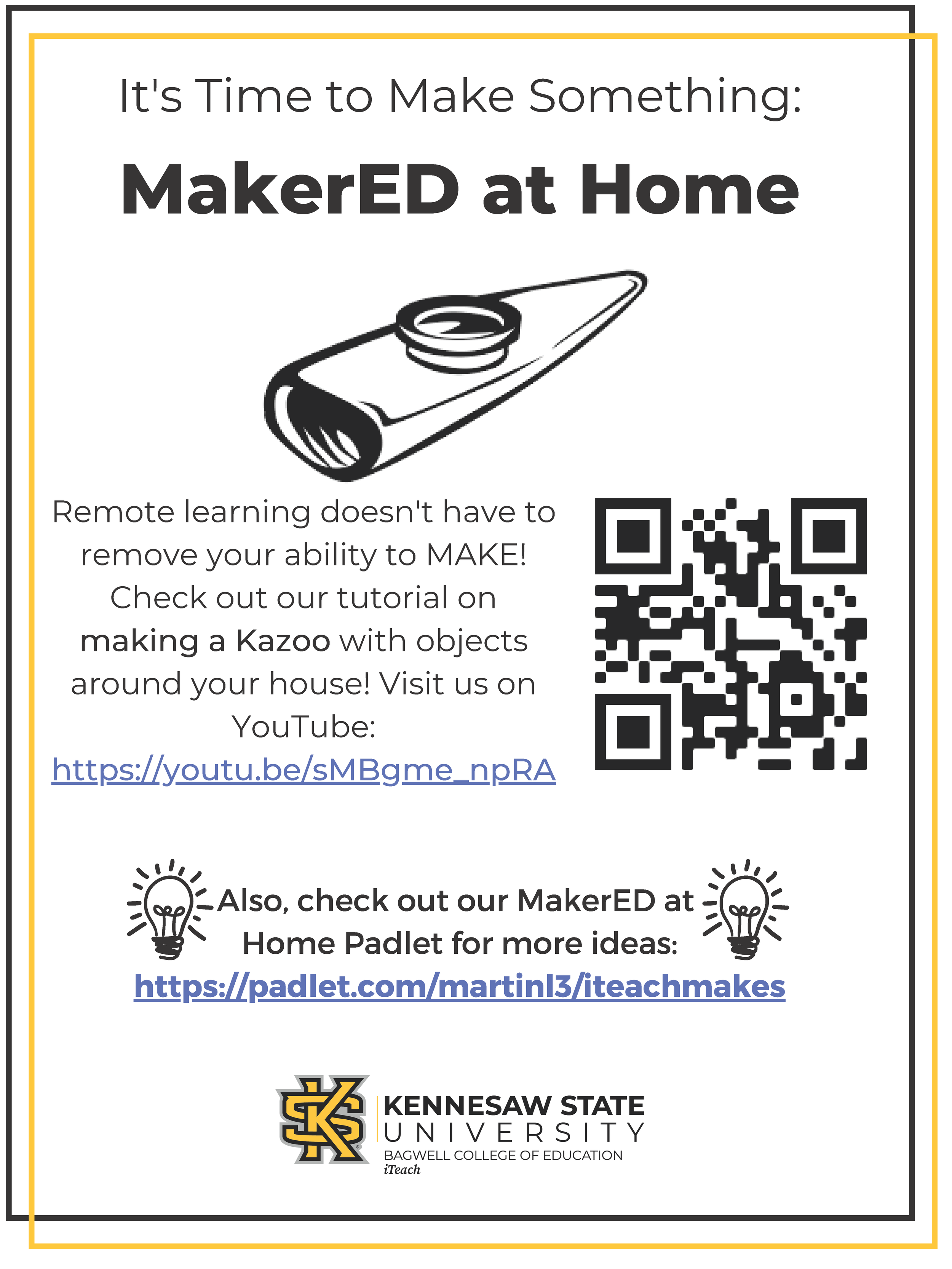 MakerEd at Home-Kazoo