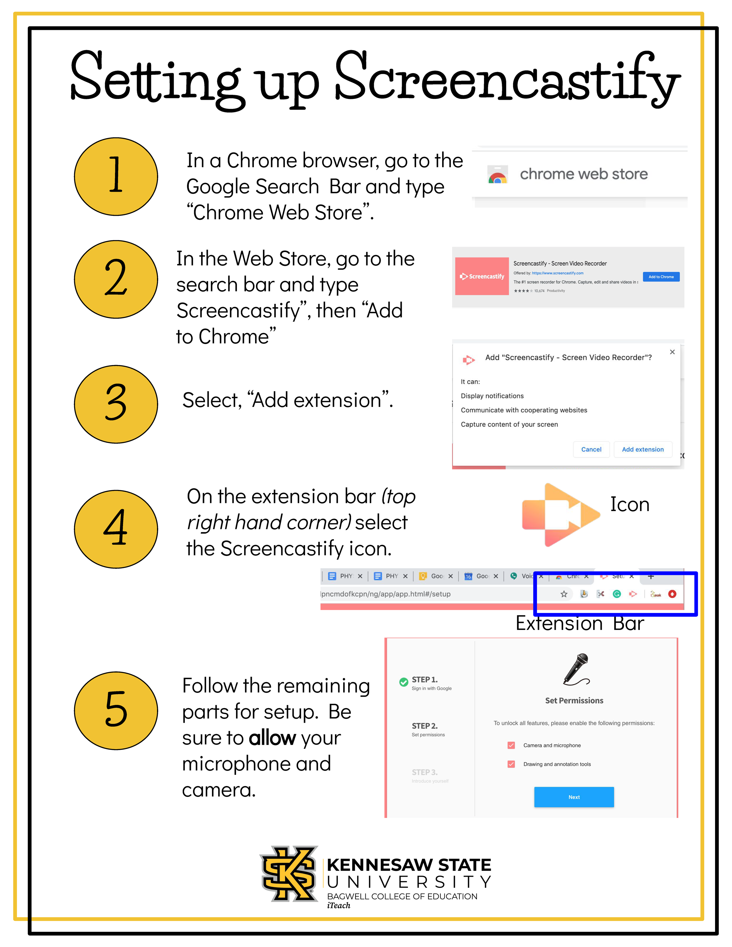 Setting Up Screencastify