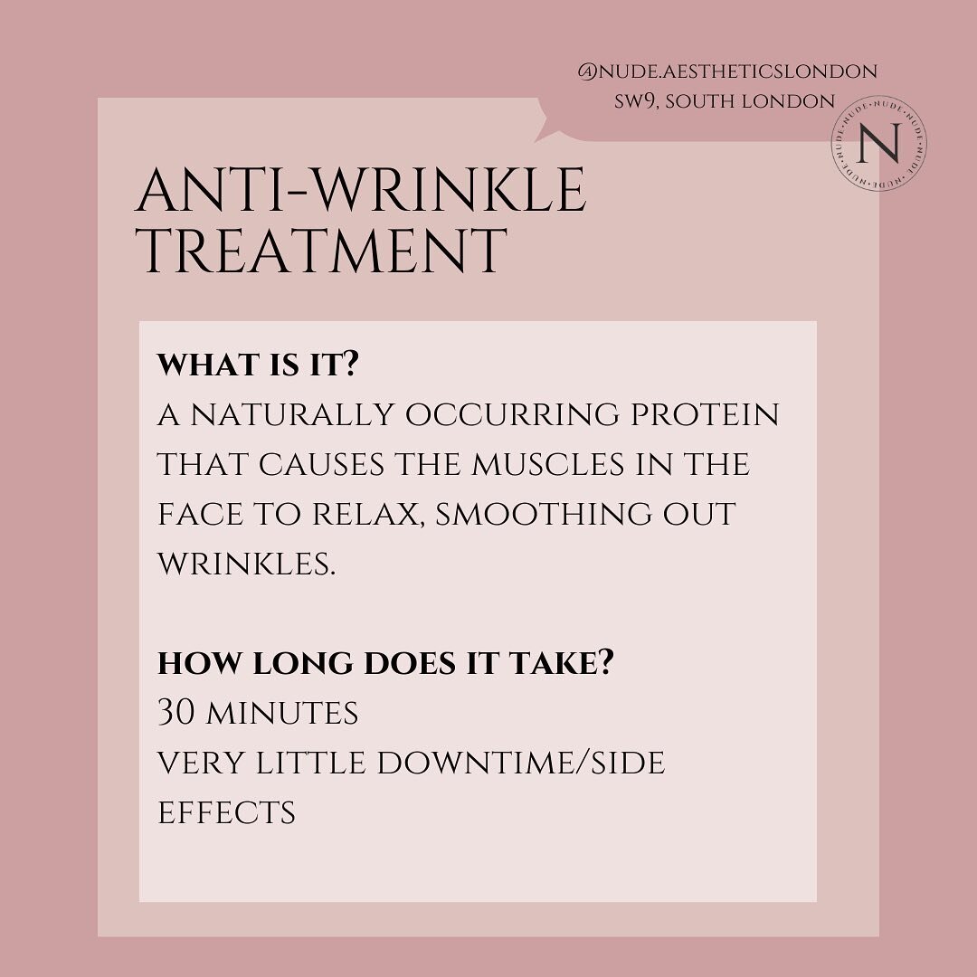 A few of you have been asking to know more about our anti-wrinkle treatments! 

Anti wrinkle injections are the UK&rsquo;s most popular cosmetic treatment for the removal or wrinkles and it&rsquo;s also really quick to complete! There are very few si