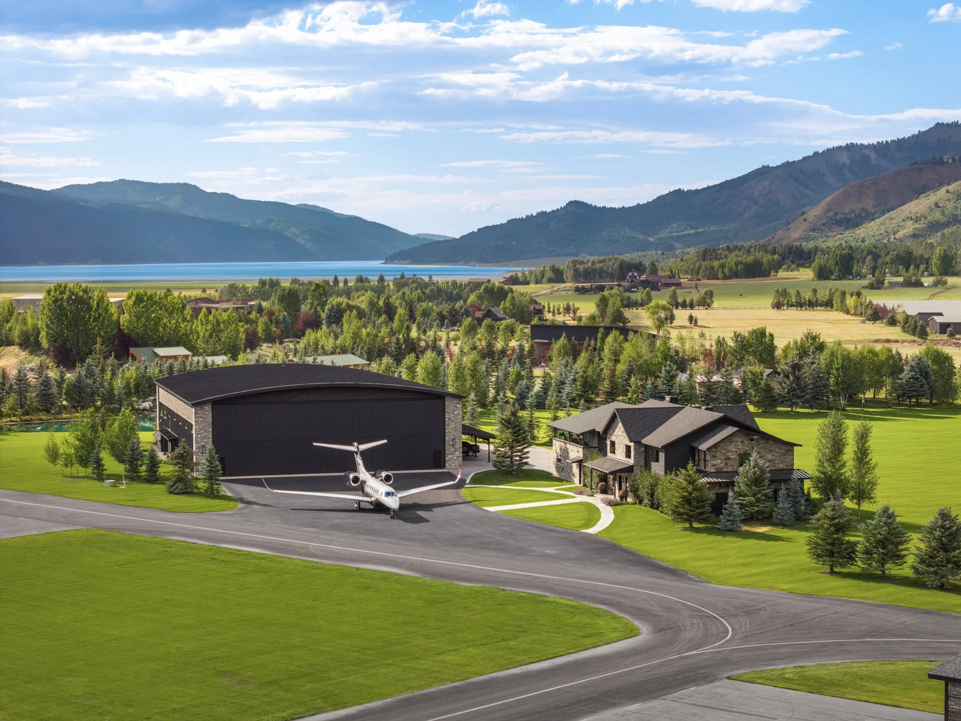 This $50M Estate Has Its Own Private Jet Hangar