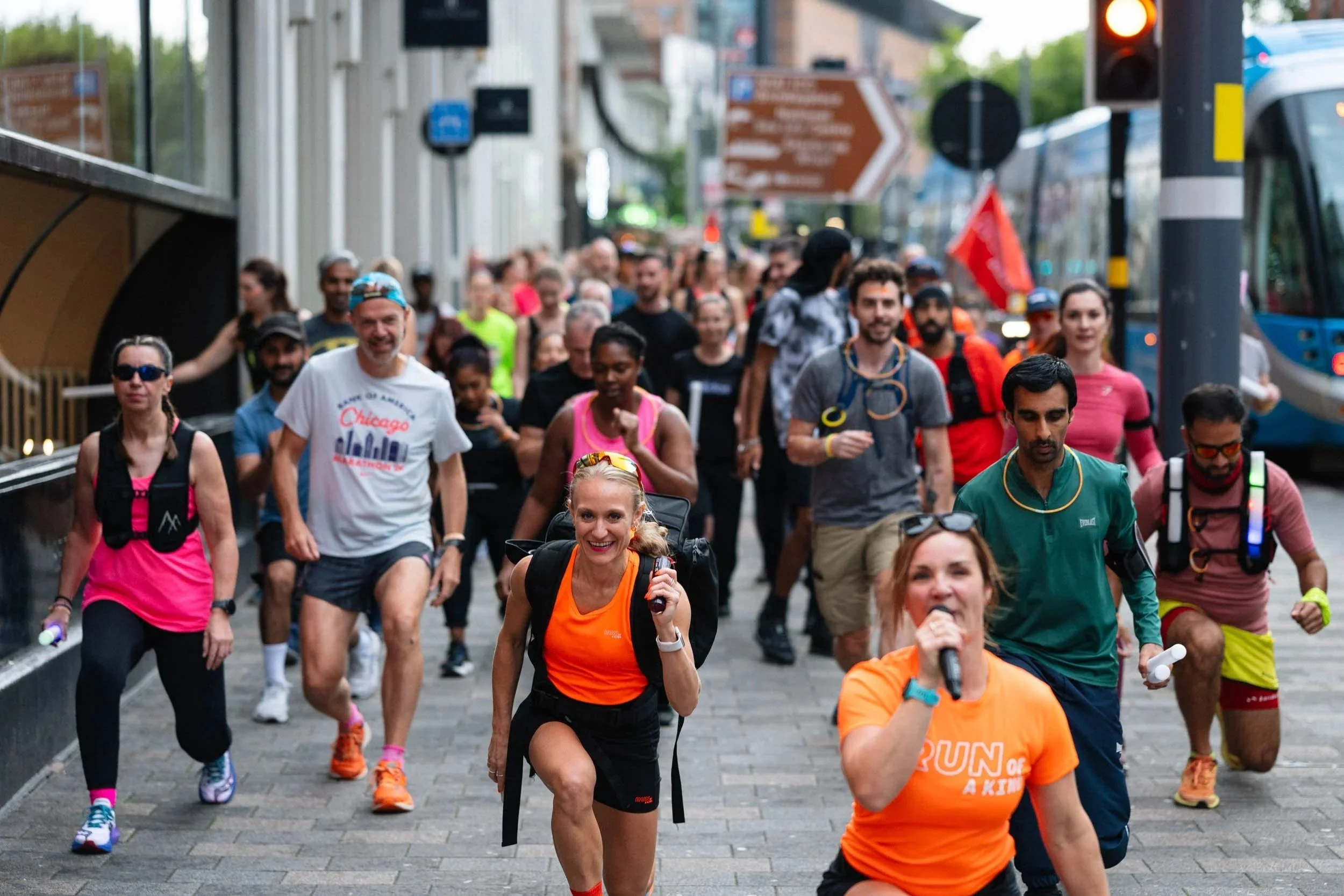 Big group on a Party Run in Birmingham, by RUN OF A KIND