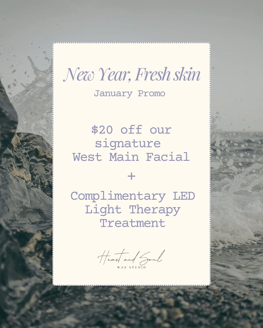January is for refreshing 🧖&zwj;♀️✨⁠
⁠
Take advantage of our exclusive monthly special: $20 off our signature West Main Facial , plus a complimentary LED Light Therapy Treatment⁠
⁠
Give your skin the reset it deserves after the holiday hustle. Limit
