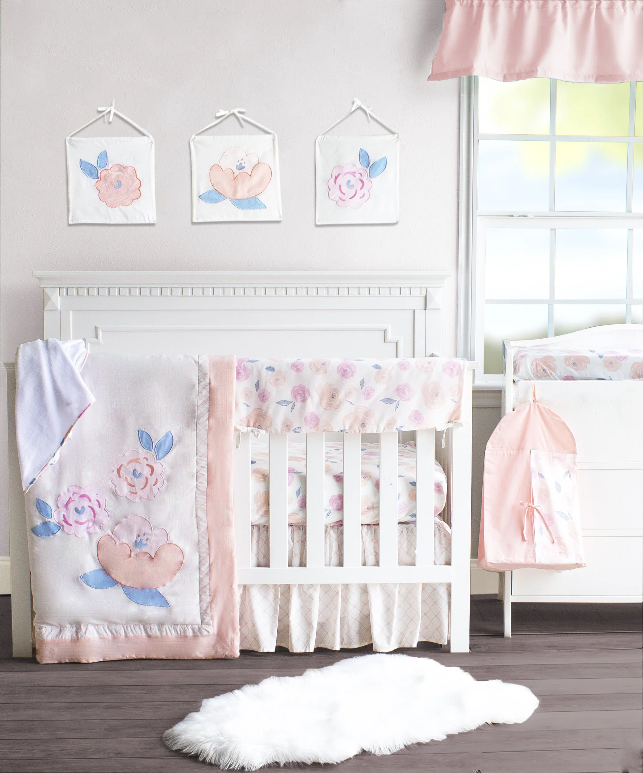 rose crib set