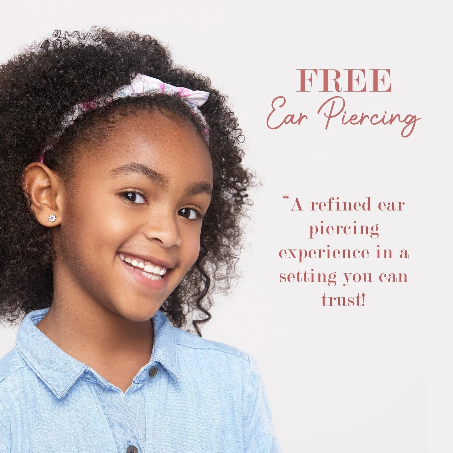 Imagine getting a piercing that not only looks great but also guarantees to be a safe and hygienic experience!

Ear Piercing &mdash; Hope &amp; Co. | Luxury Jewellery and Watches

FREE ear piercing with every earring set purchased starting from just 