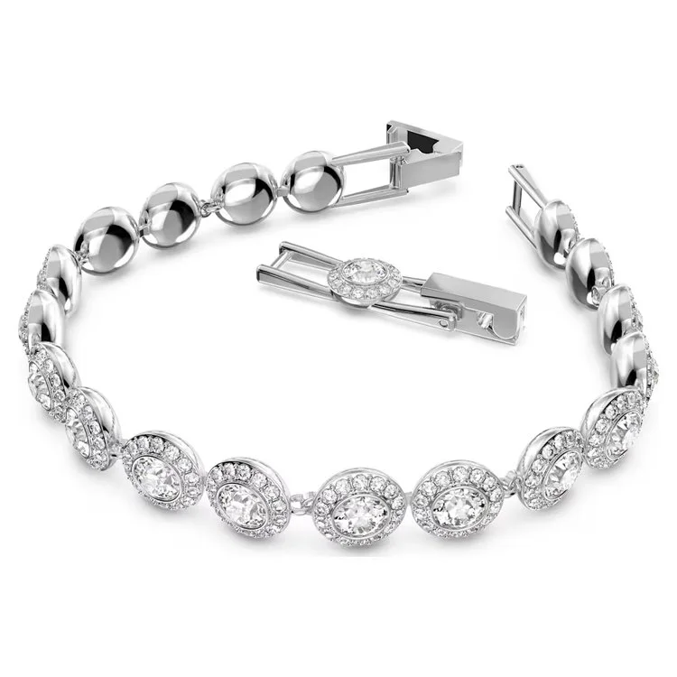 Angelic set, Round cut, White, Rhodium plated 1.jpg