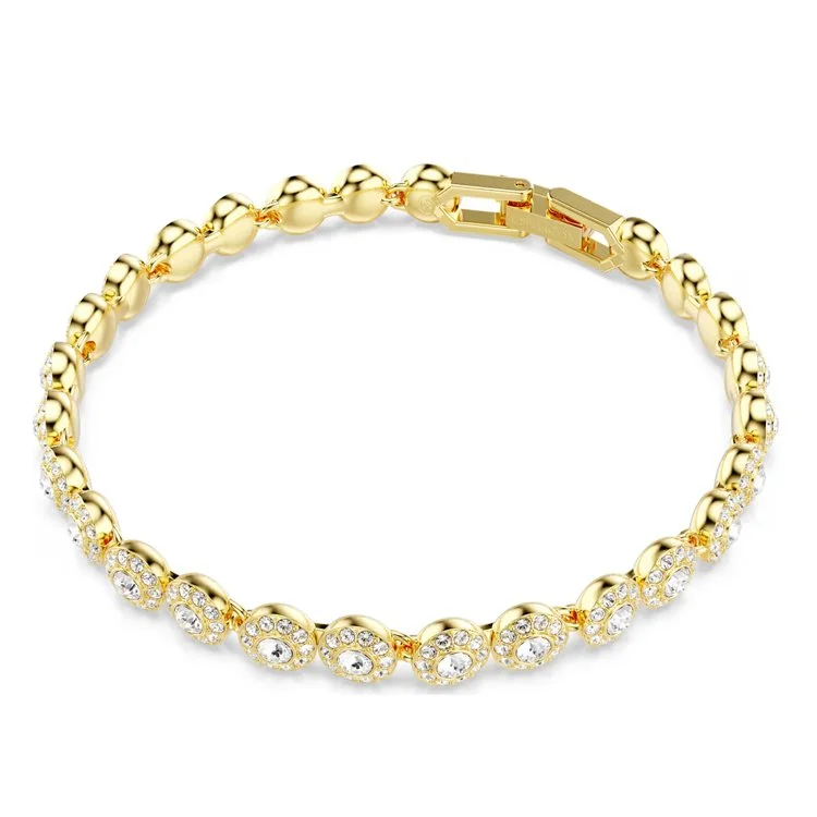 Una Angelic set, Round cut, White, Gold-tone plated 1.jpg