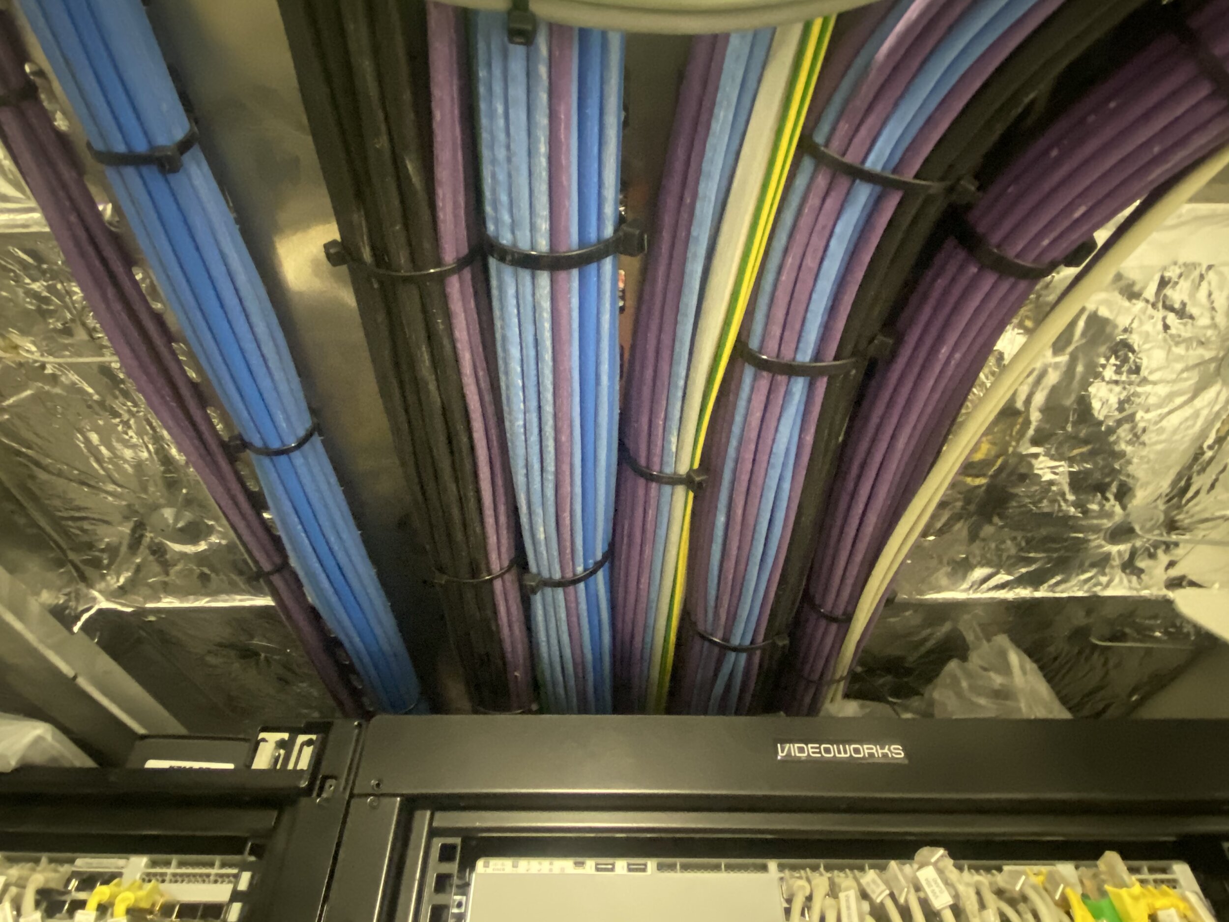 Tidy cabling displayed