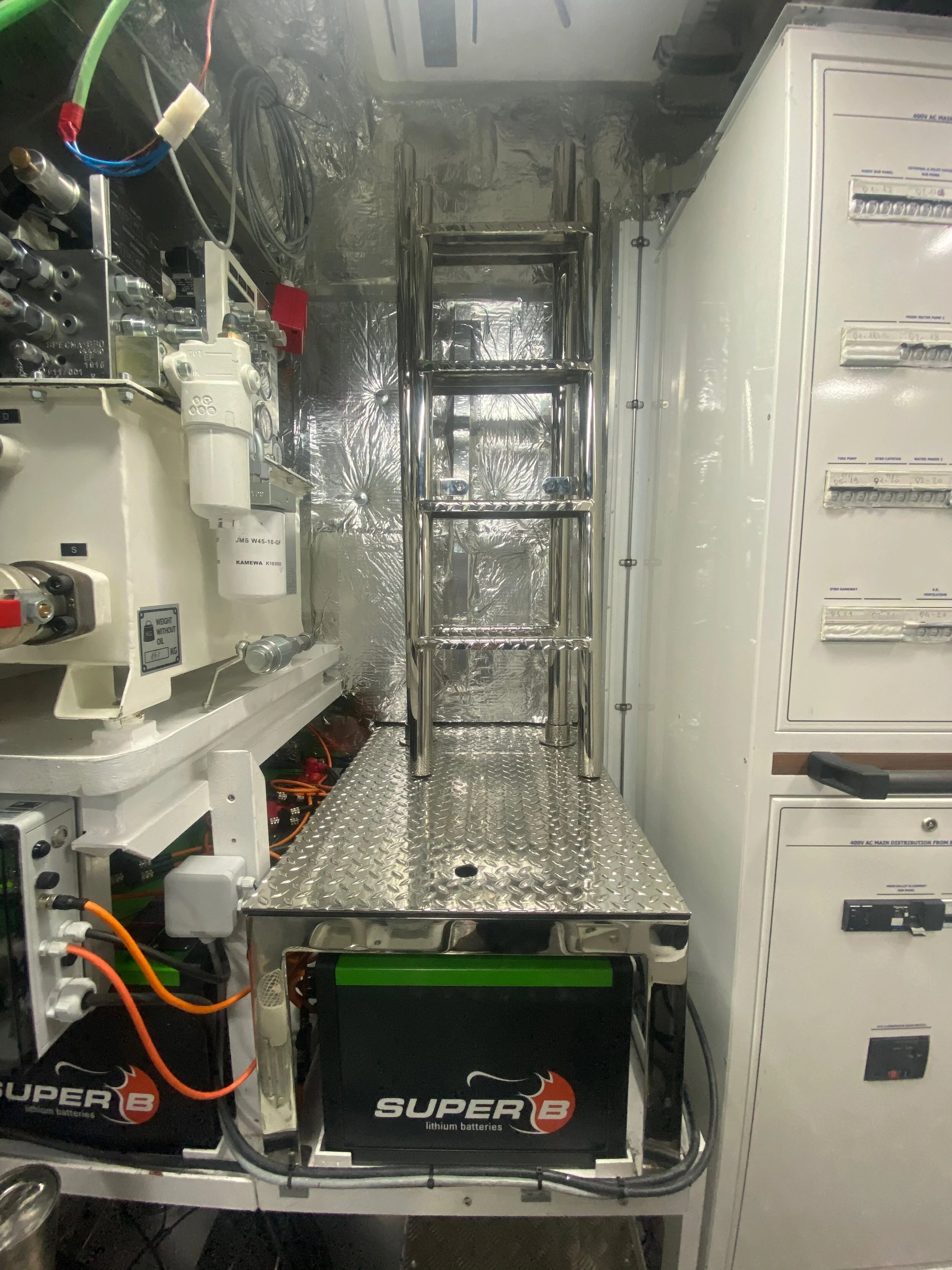 Emergency escape from the engine room