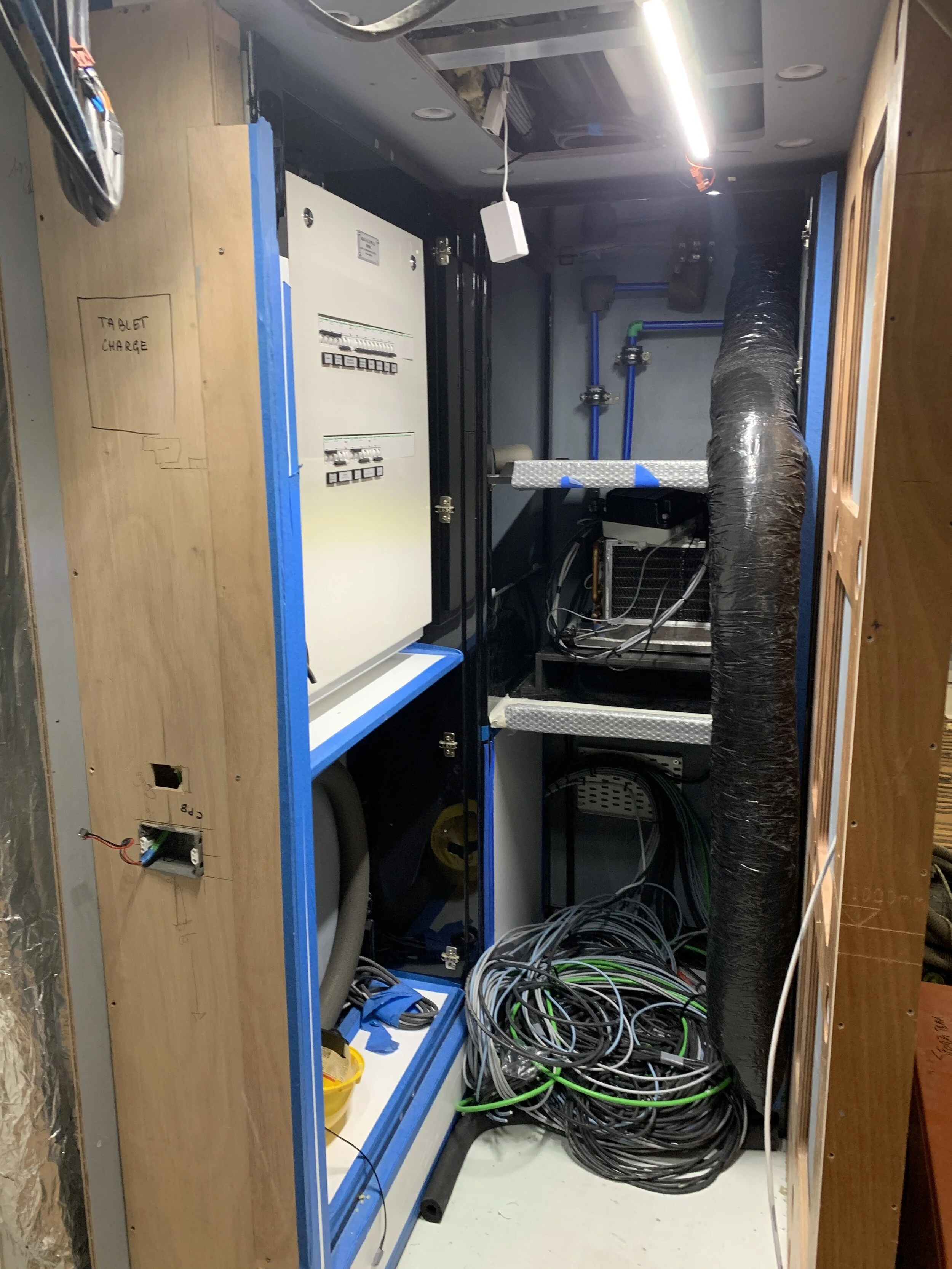 Beach club air con installation