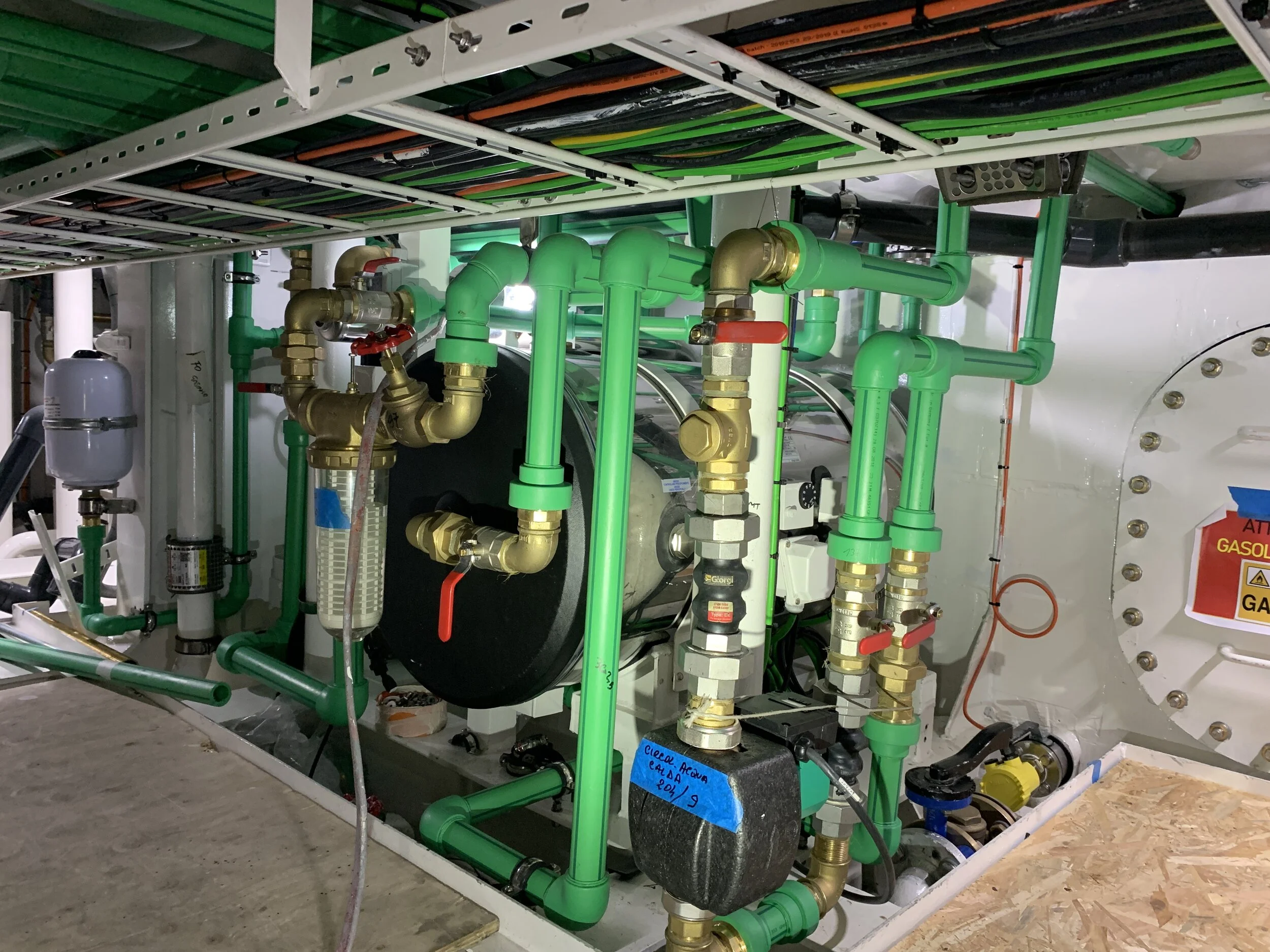 Hot water system installations almost complete