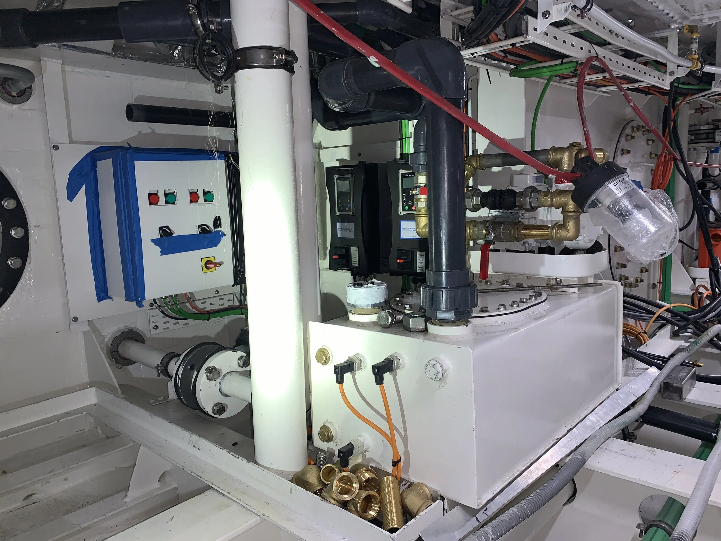 Grey water systems installation almost complete