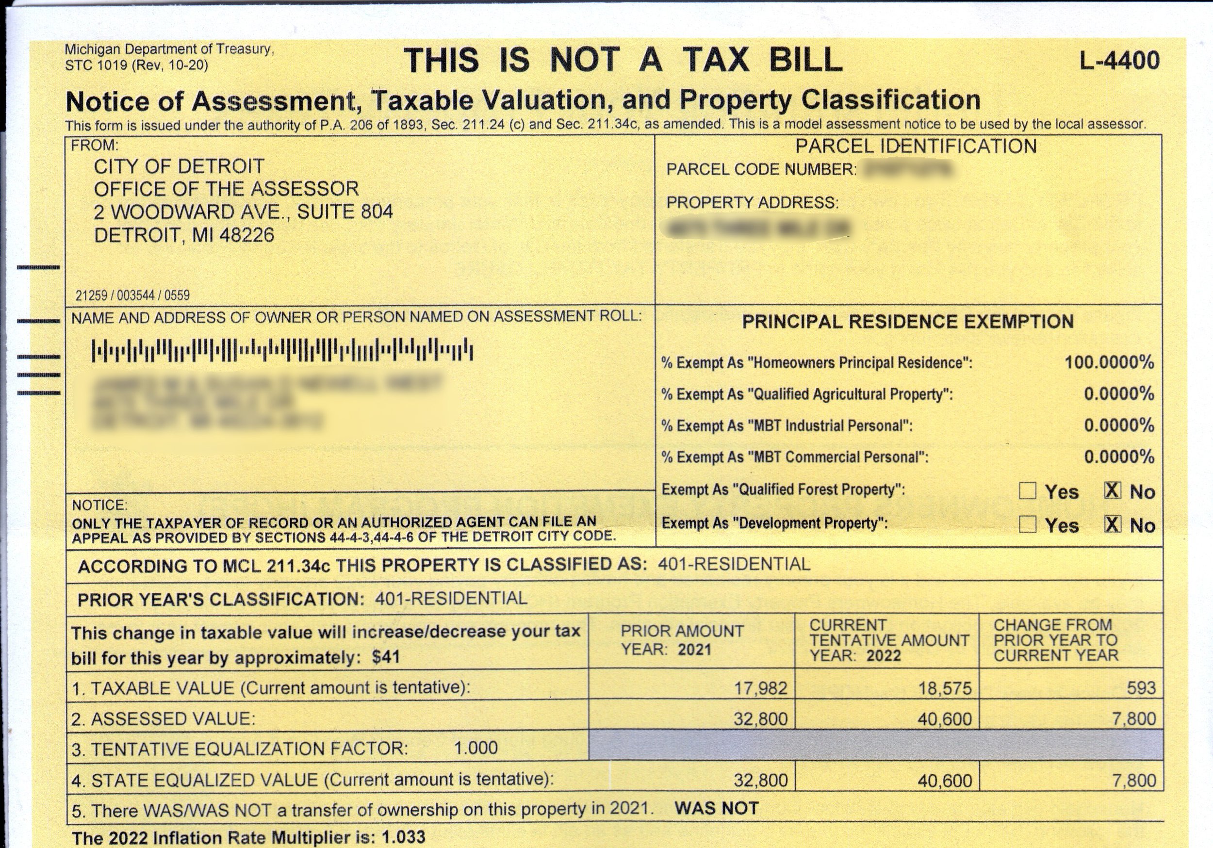 Deadline is February 22 to appeal property tax assessment!