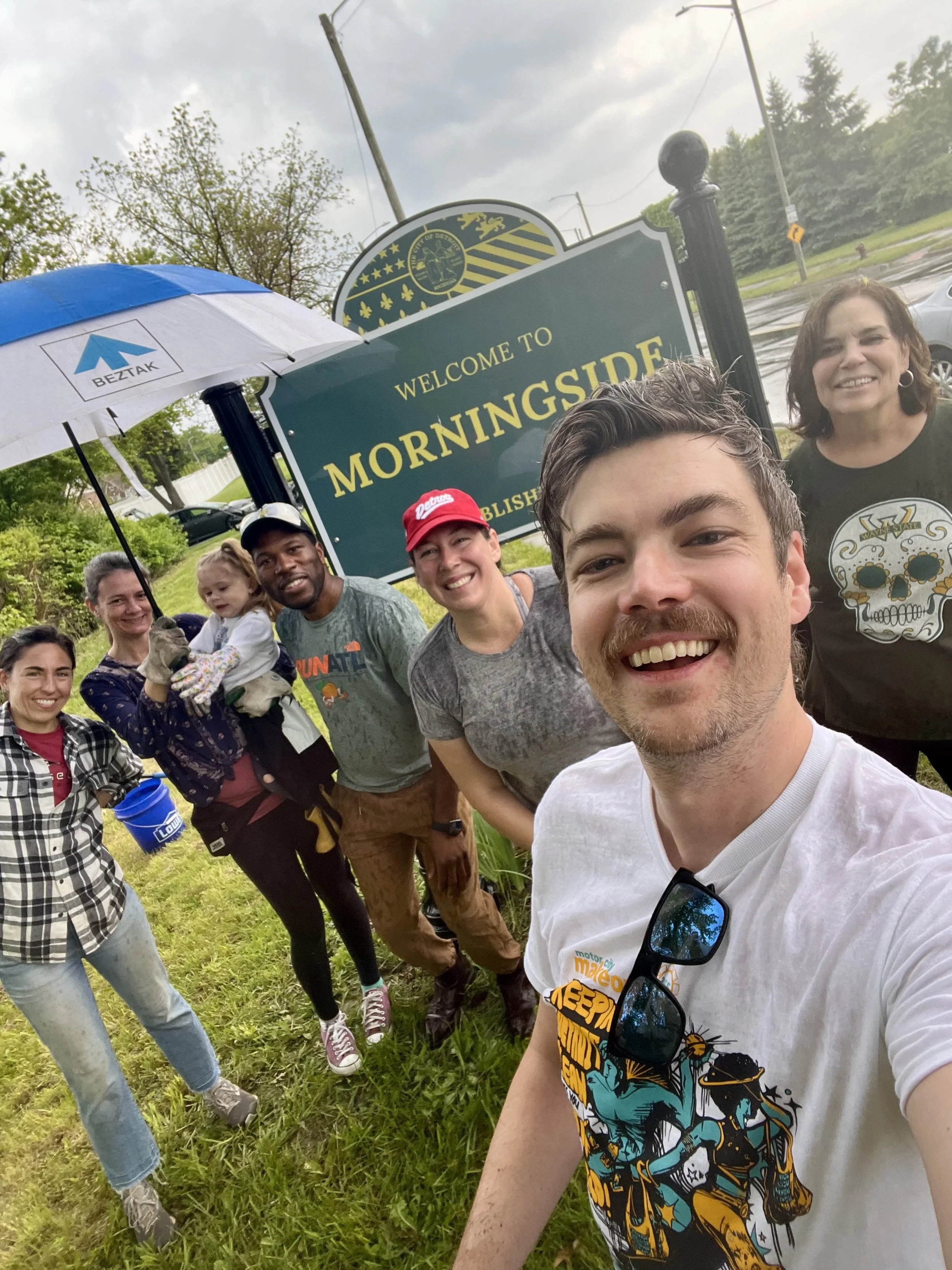 Motor City Makeover: Rain, Flowers, and Community Spirit