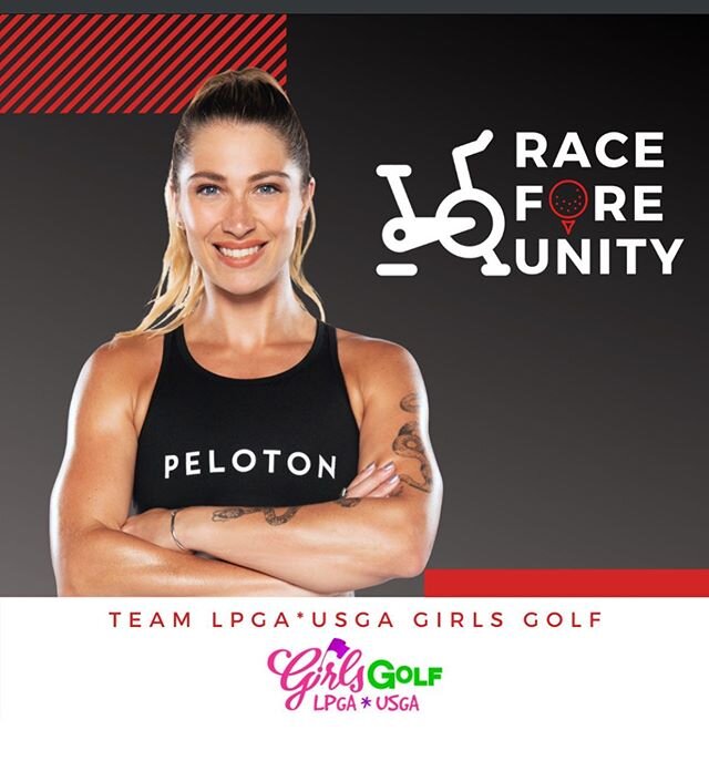 🚨 I&rsquo;m SO excited to announce that I will be joining team @girlsgolf captained by @mpressel in @raceforeunity &lsquo;s quest to raise funds for this incredible charity!  Join our team and ride with us @onepeloton @alextoussaint25 &lsquo;s 6/20 