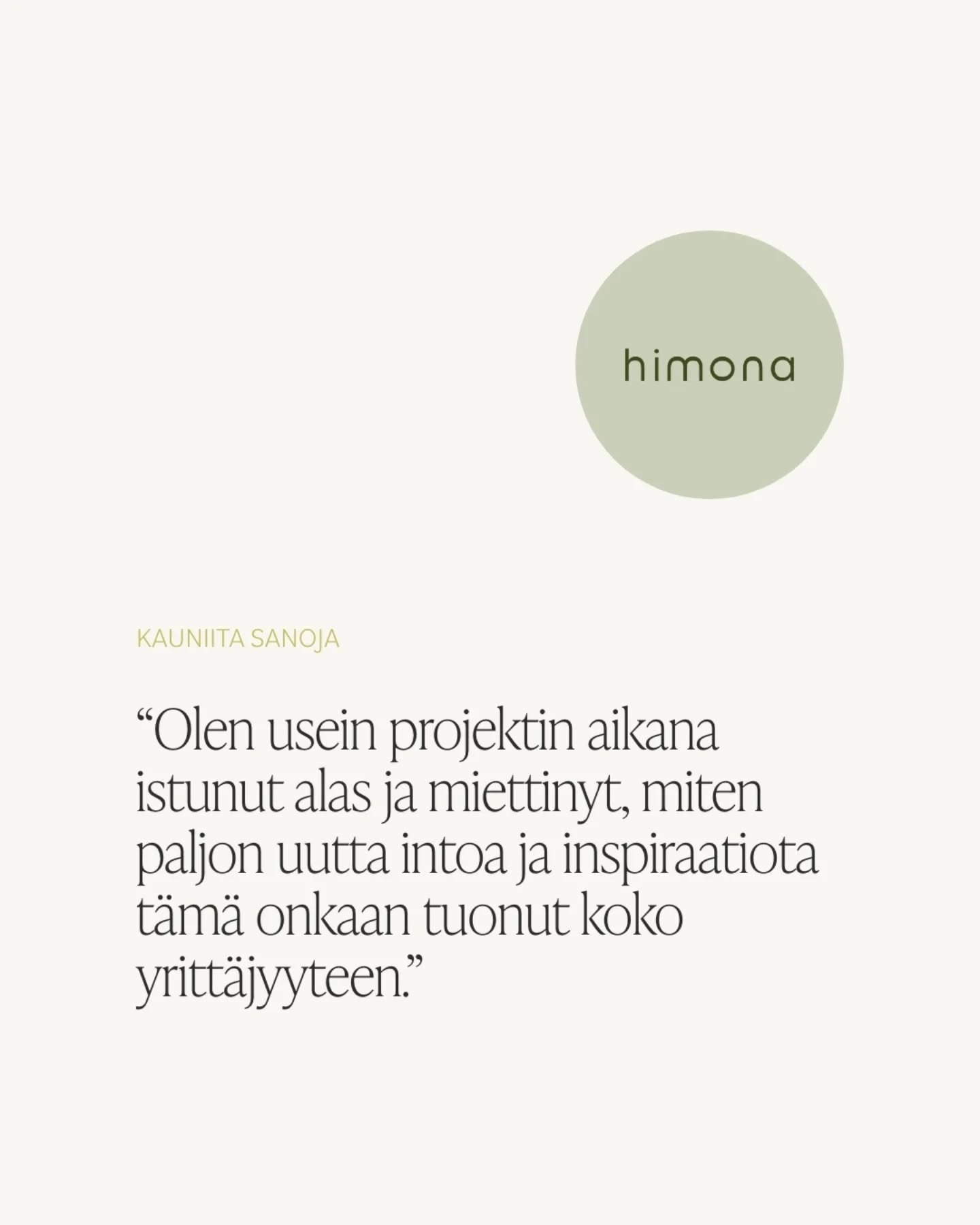 T&auml;m&auml; ihana asiakkaan kirjoittama palaute kiteytt&auml;&auml; aivan loistavalla tavalla sen kuinka hedelm&auml;llist&auml; br&auml;ndi- ja websuunnittelu voikaan olla. Yritt&auml;j&auml;ll&auml; itsell&auml;&auml;n ei suinkaan tarvitse aina 
