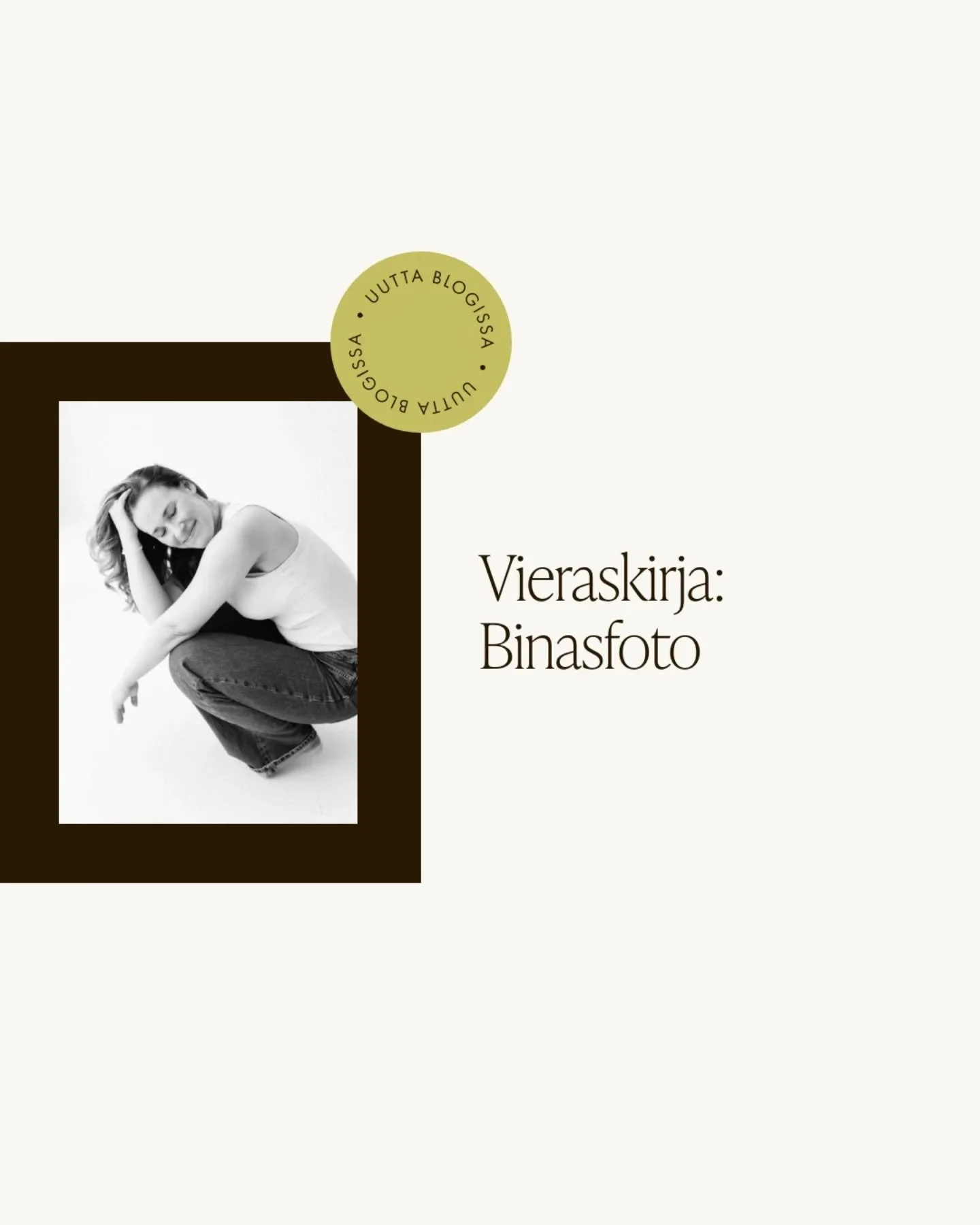 Pitk&auml;st&auml; aikaa saamme j&auml;lleen tutustua yhden suomalaisen naisyritt&auml;j&auml;n tarinaan. T&auml;ll&auml; kertaa vieraskirjaan on k&auml;ynyt kirjoittamassa valokuvaaja Sabina.📸 

K&auml;y lukemassa mm. millaisia oppeja Sabina on poi