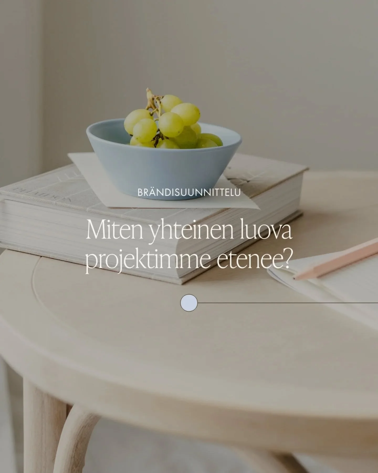 Haluaisitko aloittaa yhteisen projektin kanssani mutta projektin kulku pohdituttaa? T&auml;ss&auml;p&auml; havainnollistava aikajana josta n&auml;et p&auml;&auml;piirteitt&auml;in kuinka luova yhteisty&ouml;mme etenee.

Parhaimmillaan br&auml;ndisuun