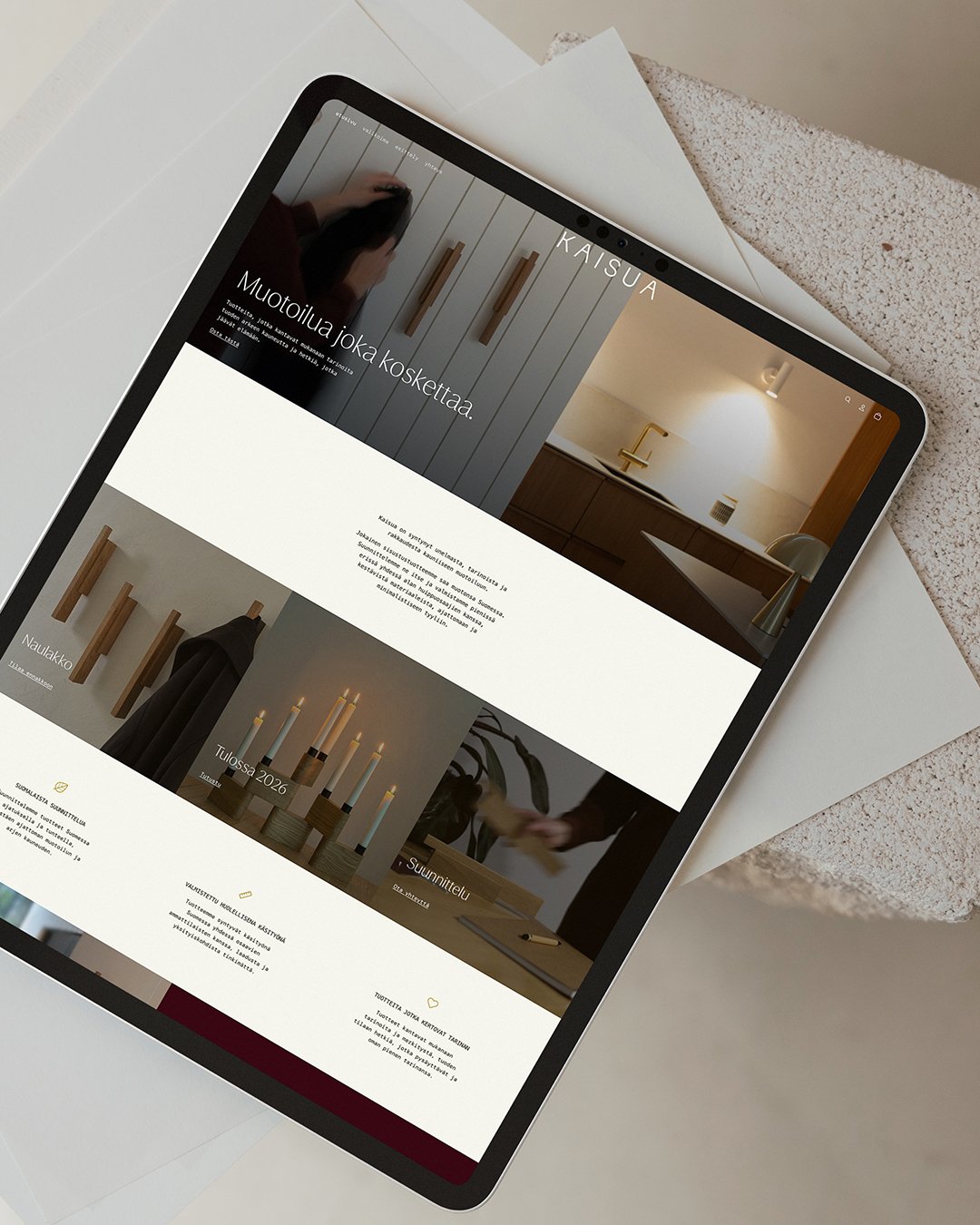 Pouta Creative - Brändisuunnittelu - Websuunnittelu - Shopify verkkokauppa - Studio Kaisua - Suomalainen muotoilu - Verkkosivut