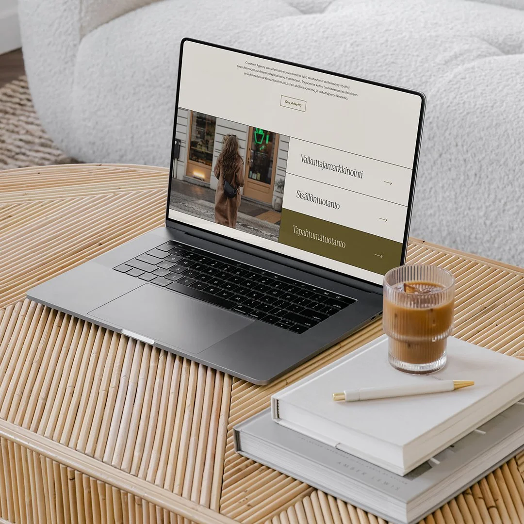 Pouta Creative - Brändi- ja websuunnittelu - Creatiwo Agency - Squarespace nettisivut