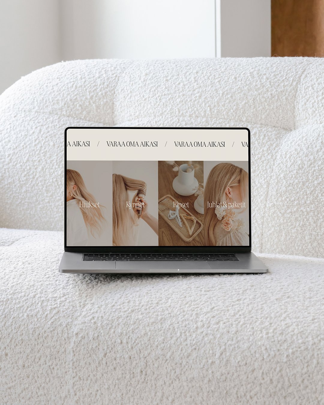 Pouta Creativen toteuttamat Squarespace nettisivut.