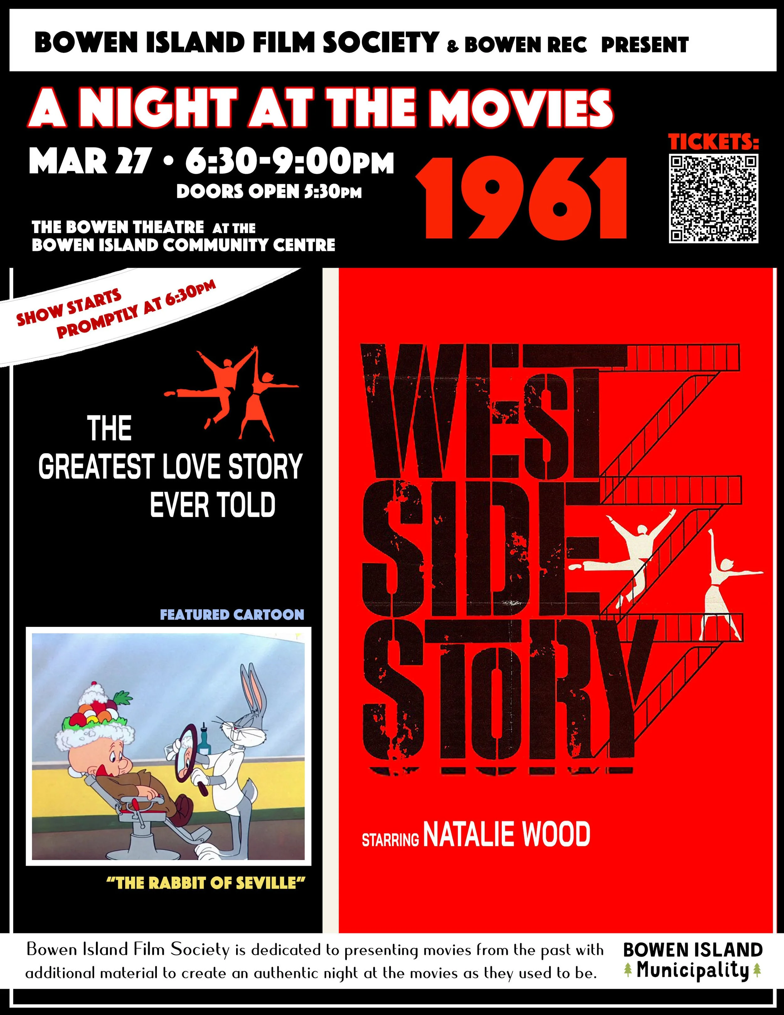 BOWEN FILM SOCIETY- West Side Story 1961