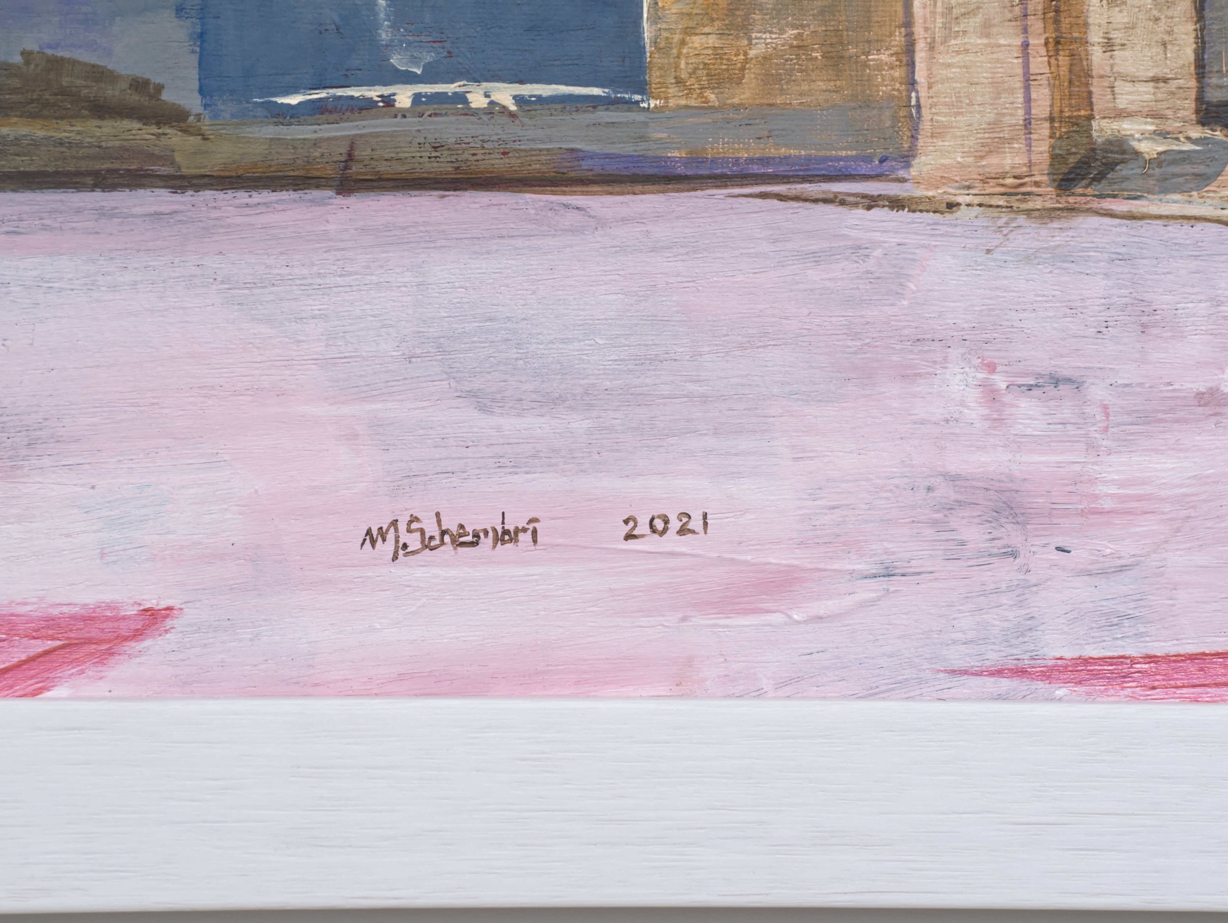 Fort Manoel Square by Mark Schembri - frame detail on Allura Art