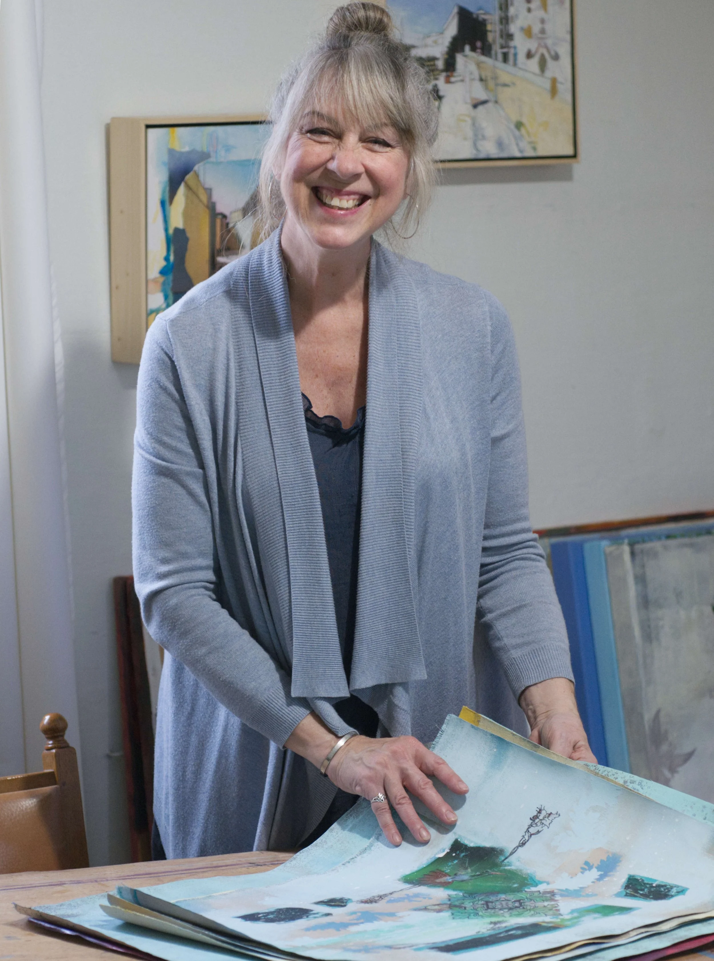 Marianne Ogden in her studio