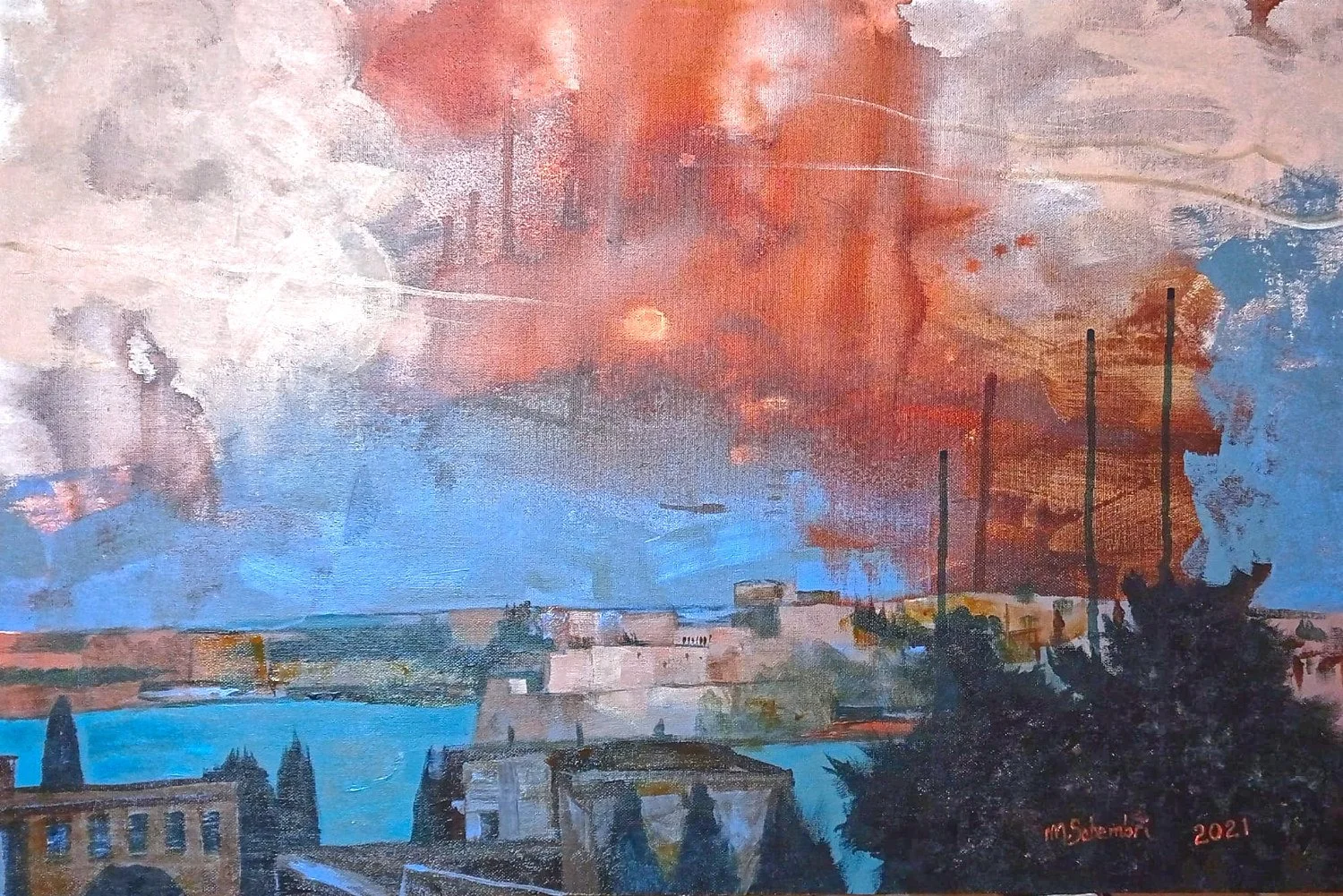 Landscape painting by Mark Schembri