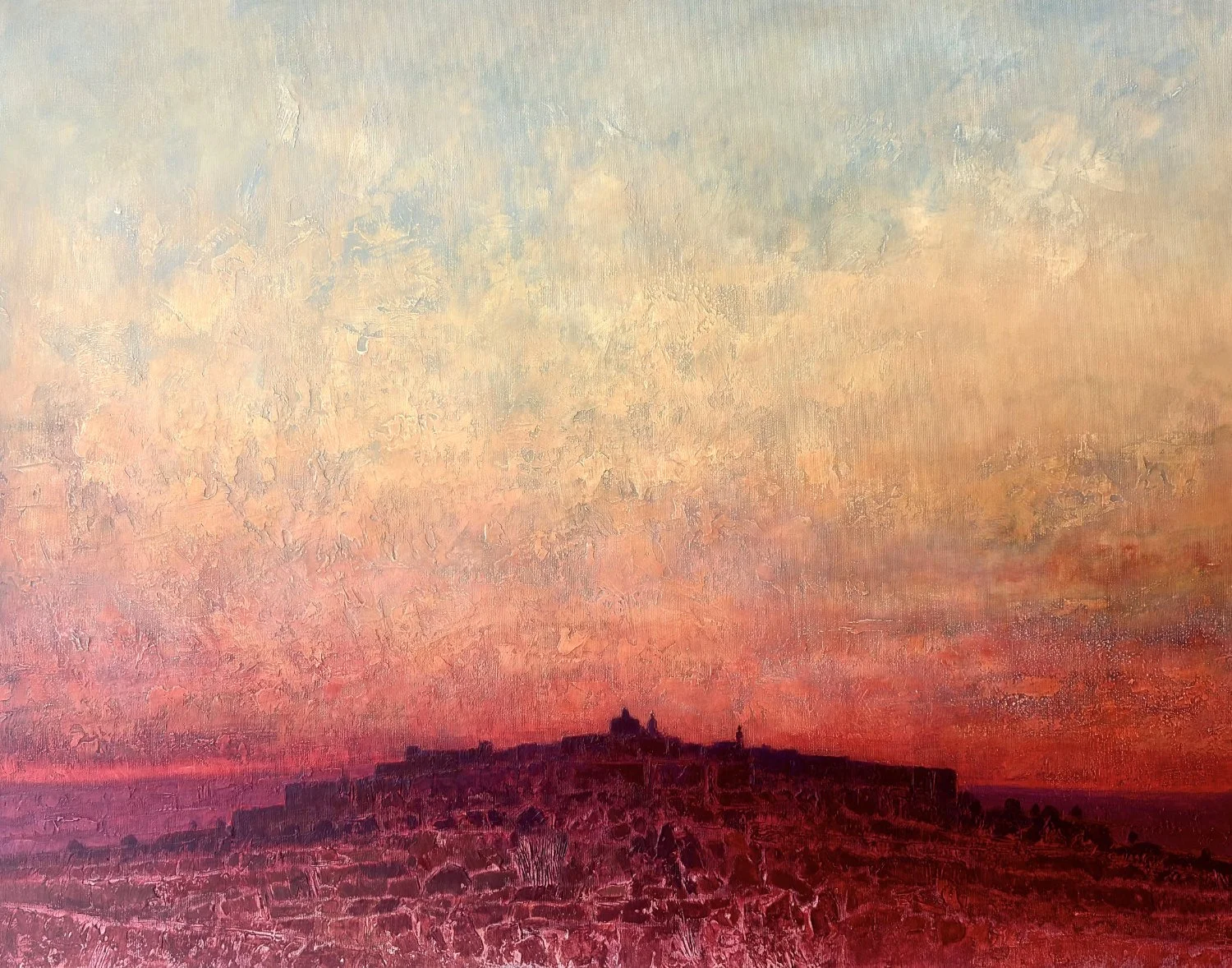 Sunset scene by Christopher Saliba available on Allura Art online gallery